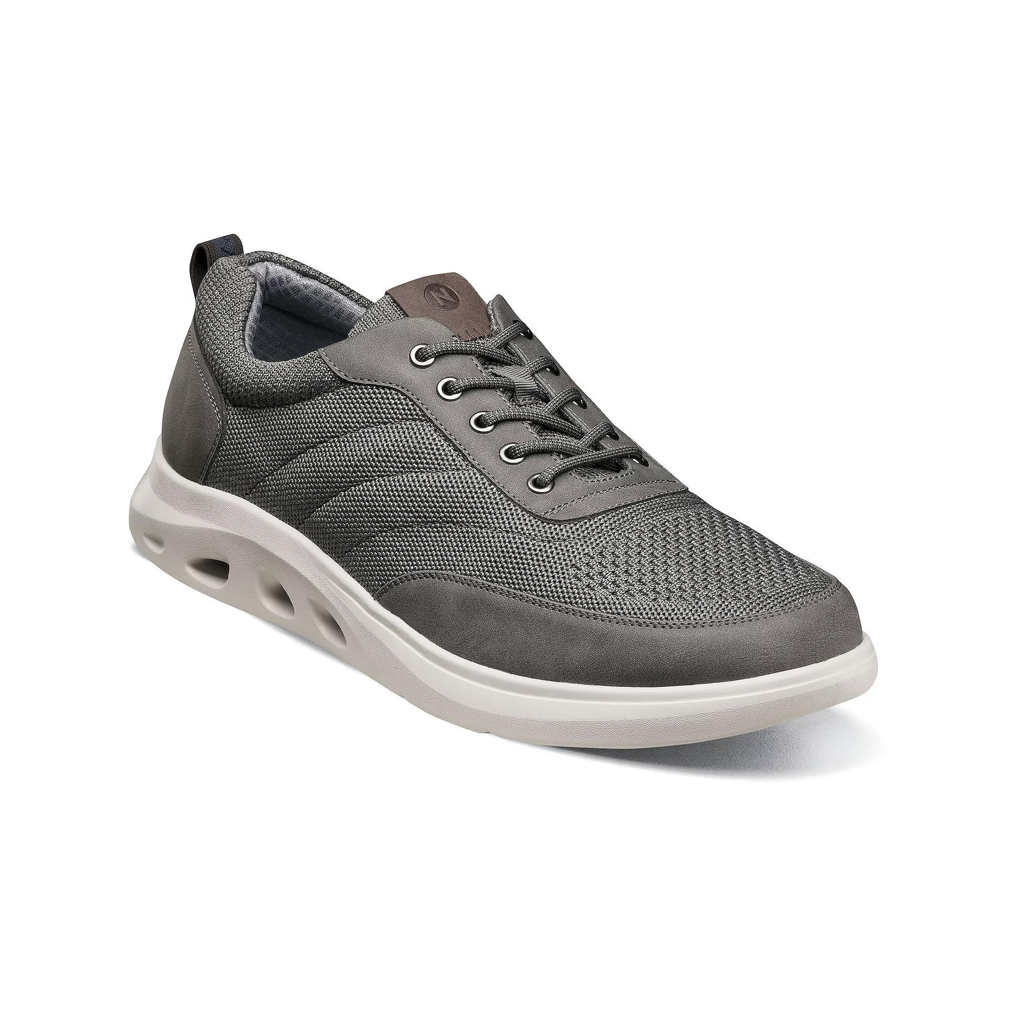 Nunn Bush® Ponte Men's Knit Moc Toe Sneakers, Size: 7, Gray Team Product Image