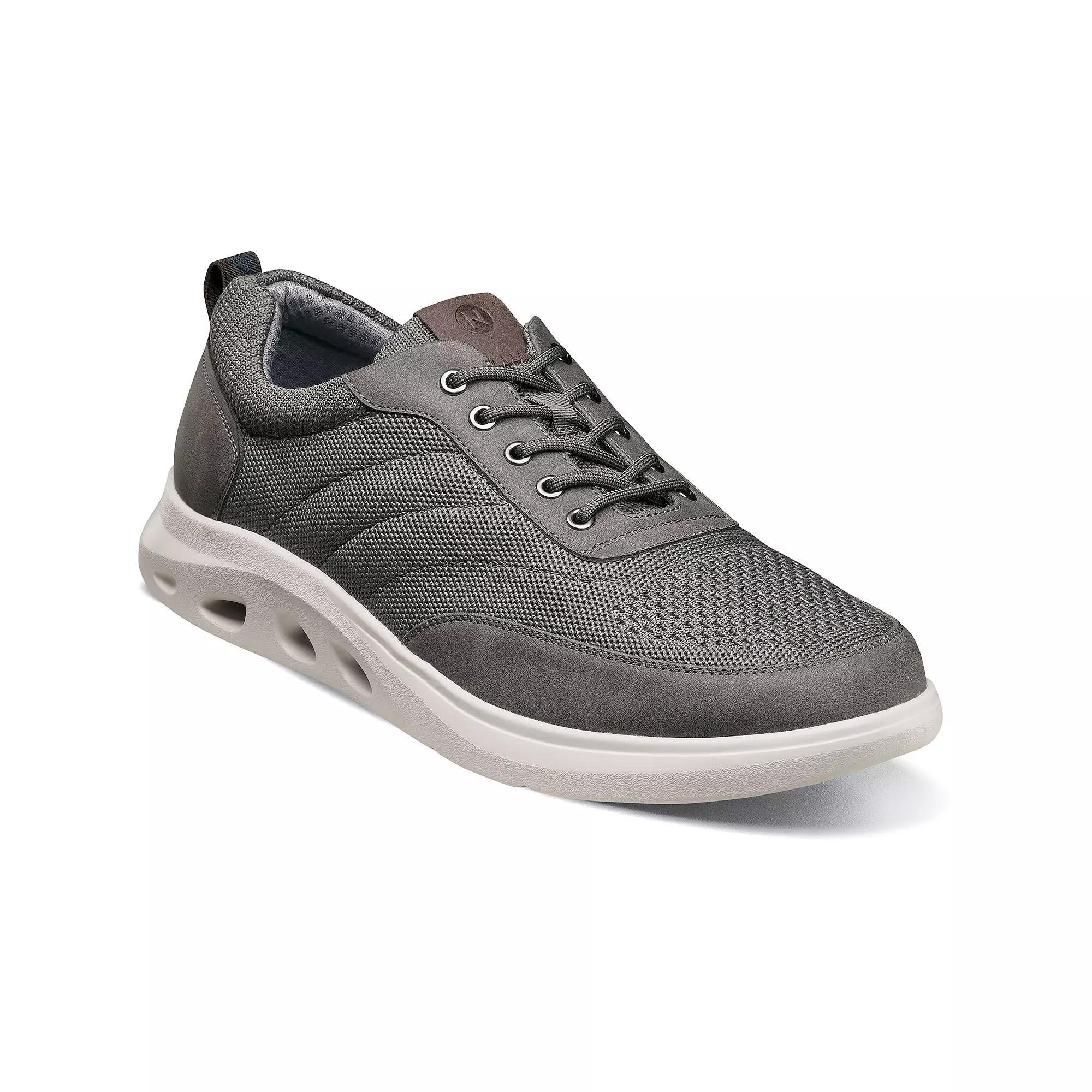 Nunn Bush® Ponte Men's Knit Moc Toe Sneakers, Size: 7, Gray Team Product Image