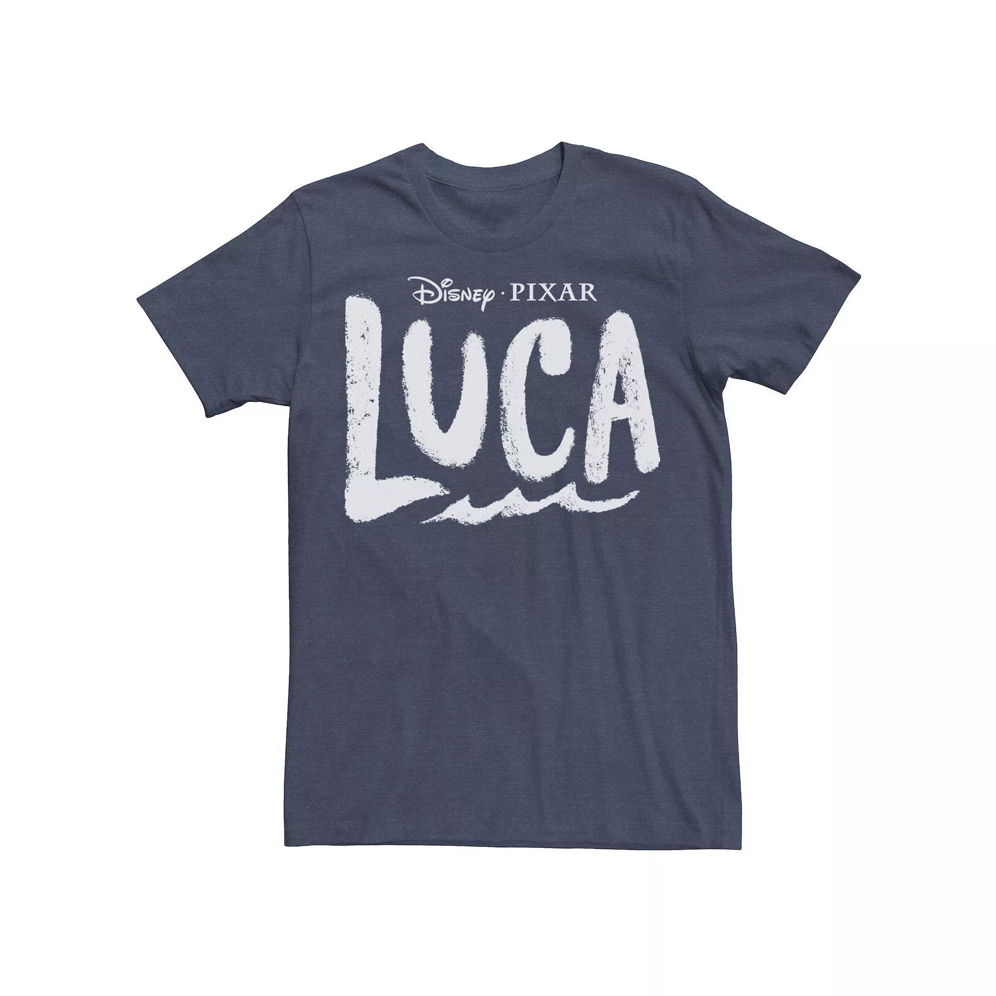 Disney / Pixar's Luca Men's Logo Tee, Size: XL, Navy Grey Product Image