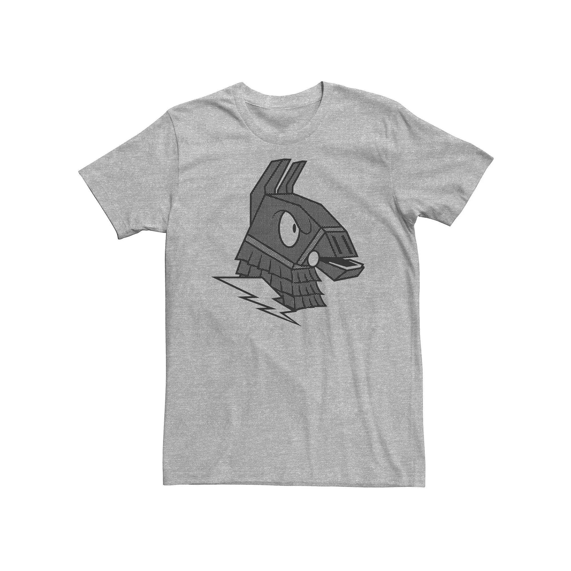 Big & Tall Fortnite Llama Lighting Big Face Tee, Men's, Size: 3XL Tall, Athletic Grey Product Image