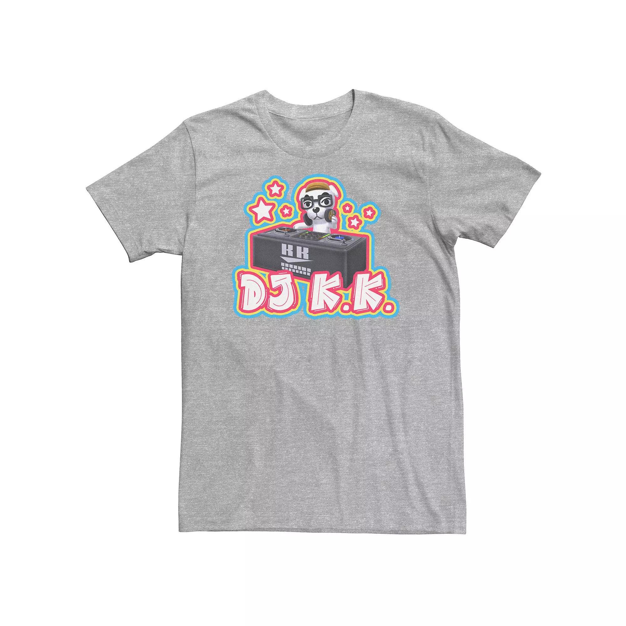Big & Tall Animal Crossing DJ K.K. Portrait Tee, Men's, Size: 3XL Tall, Athletic Grey Product Image