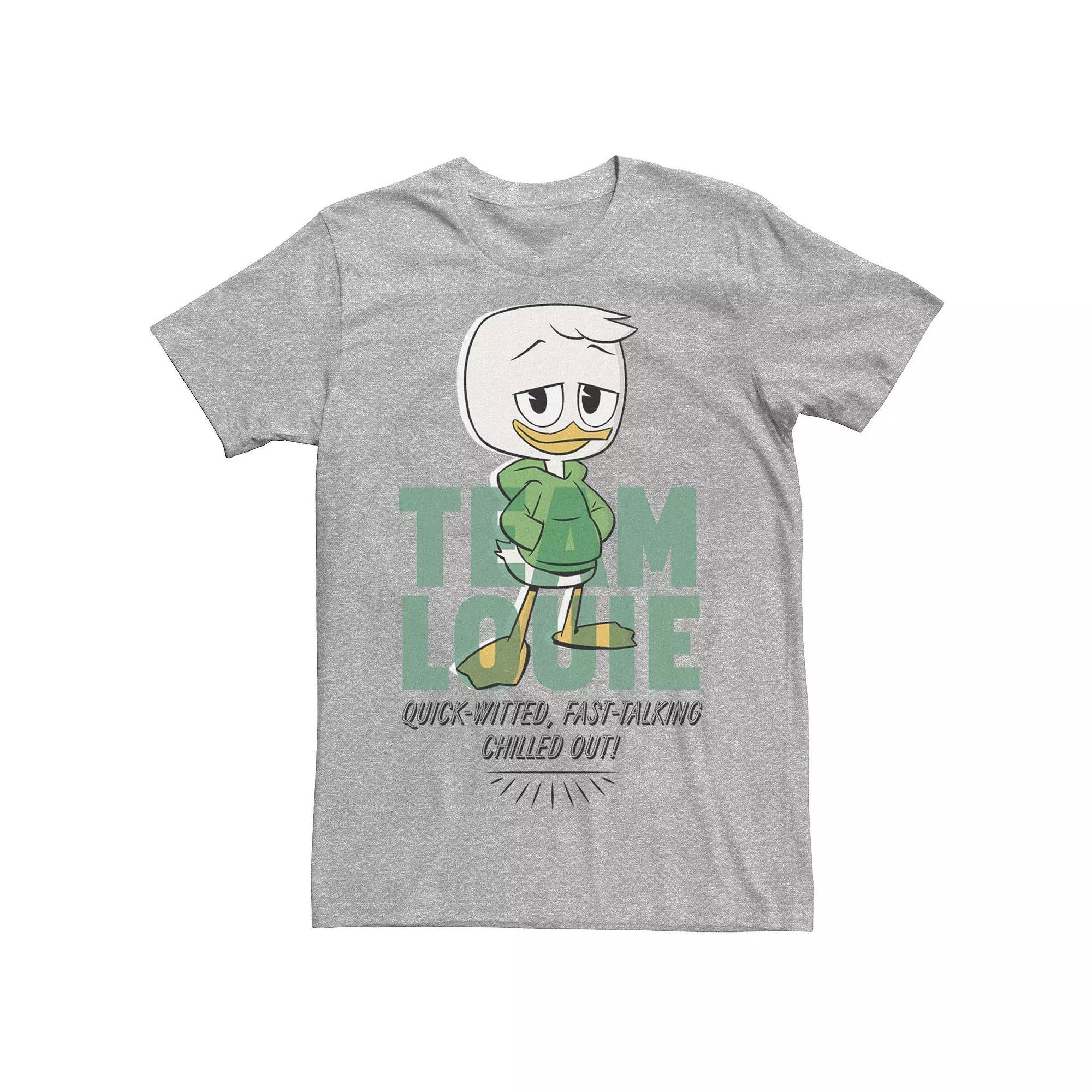 Disney's DuckTales Team Louie Men's Quick-Witted Chilled Out Tee, Size: Small, Athletic Grey Product Image