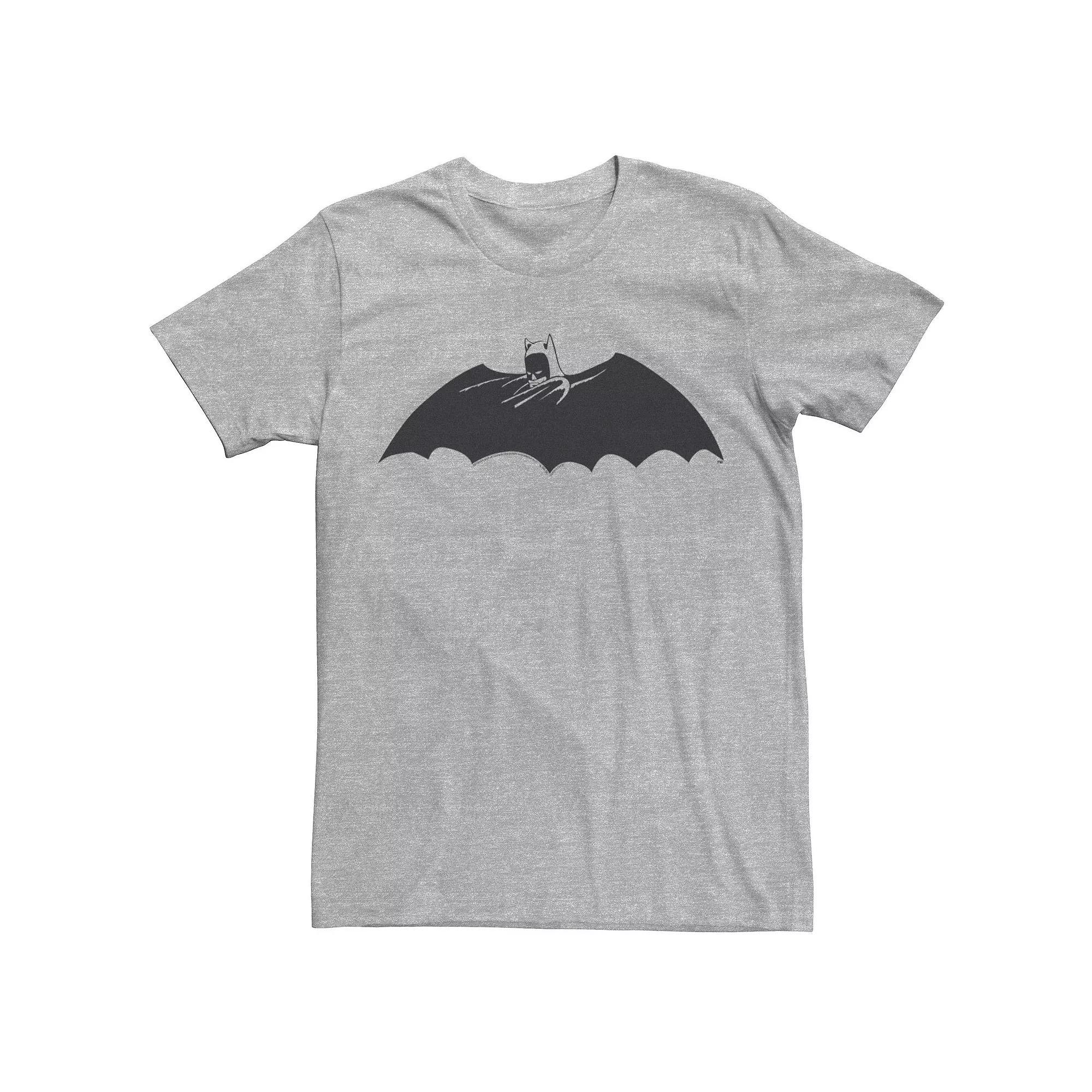 Men's DC Comics Batman Side Portrait Logo Tee, Size: XXL, Athletic Grey Product Image