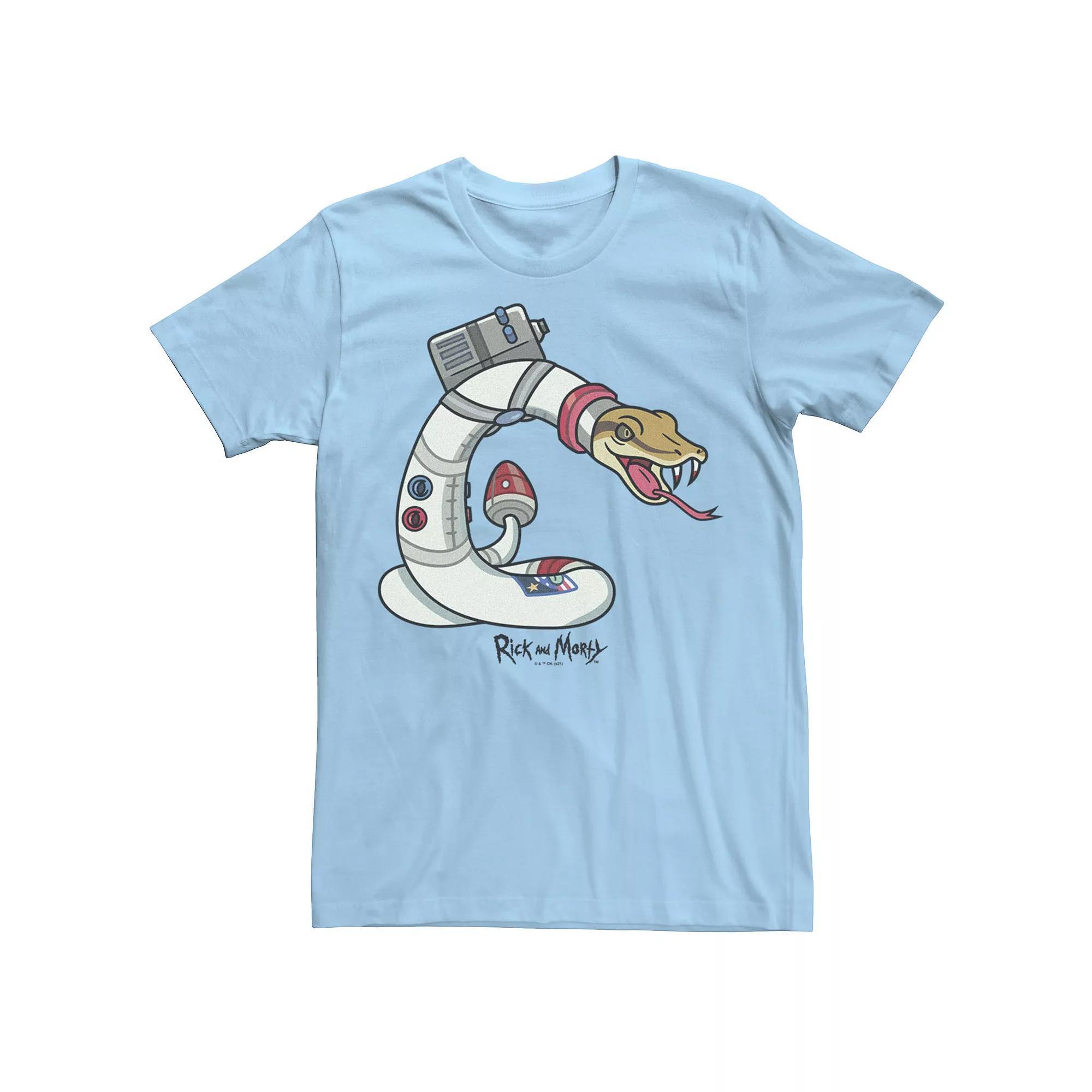 Men's Rick & Morty Space Snack Portrait Tee, Size: XXL, Light Blue Product Image