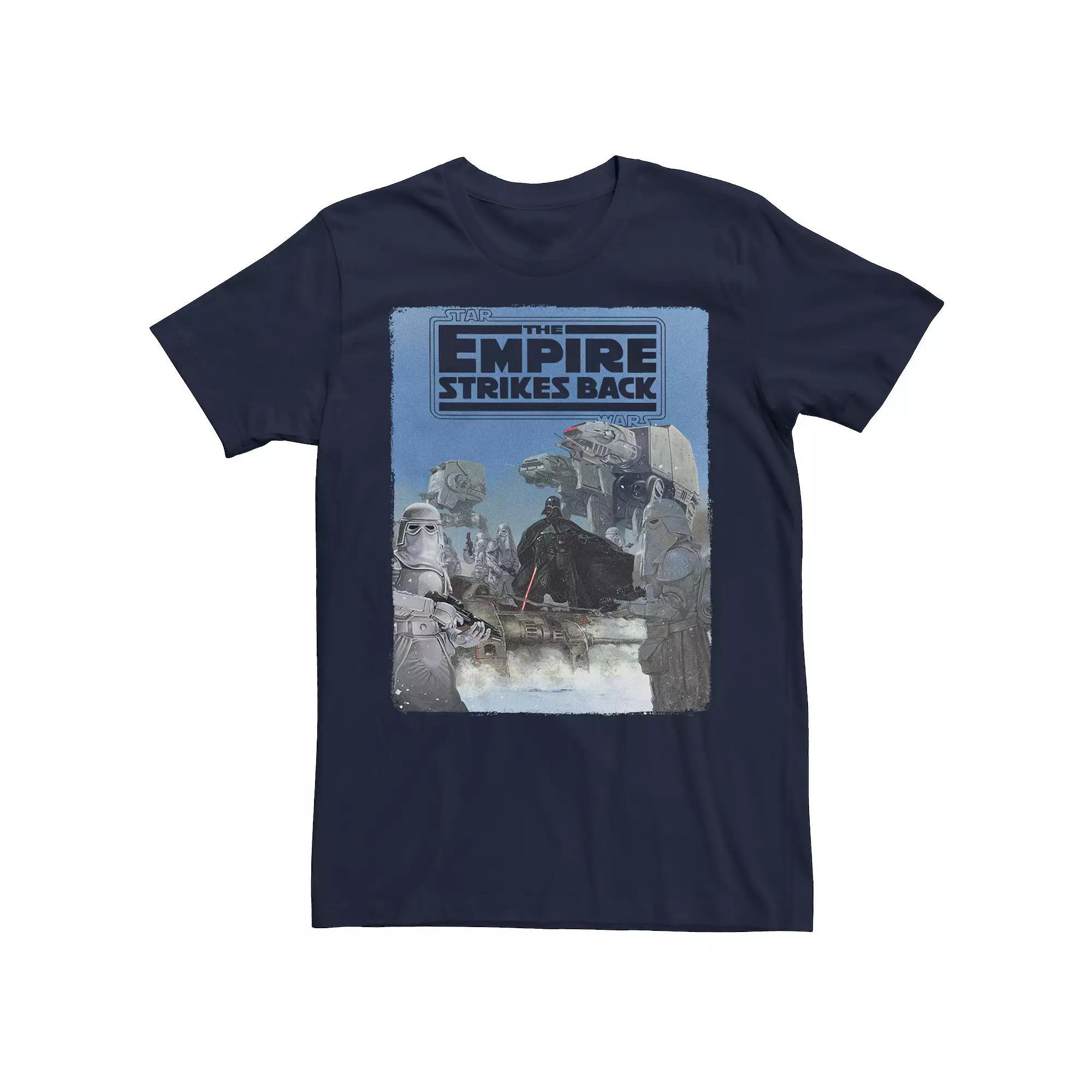 Men's Star Wars The Empire Strikes Back Poster Graphic Tee, Size: Small, Blue Product Image