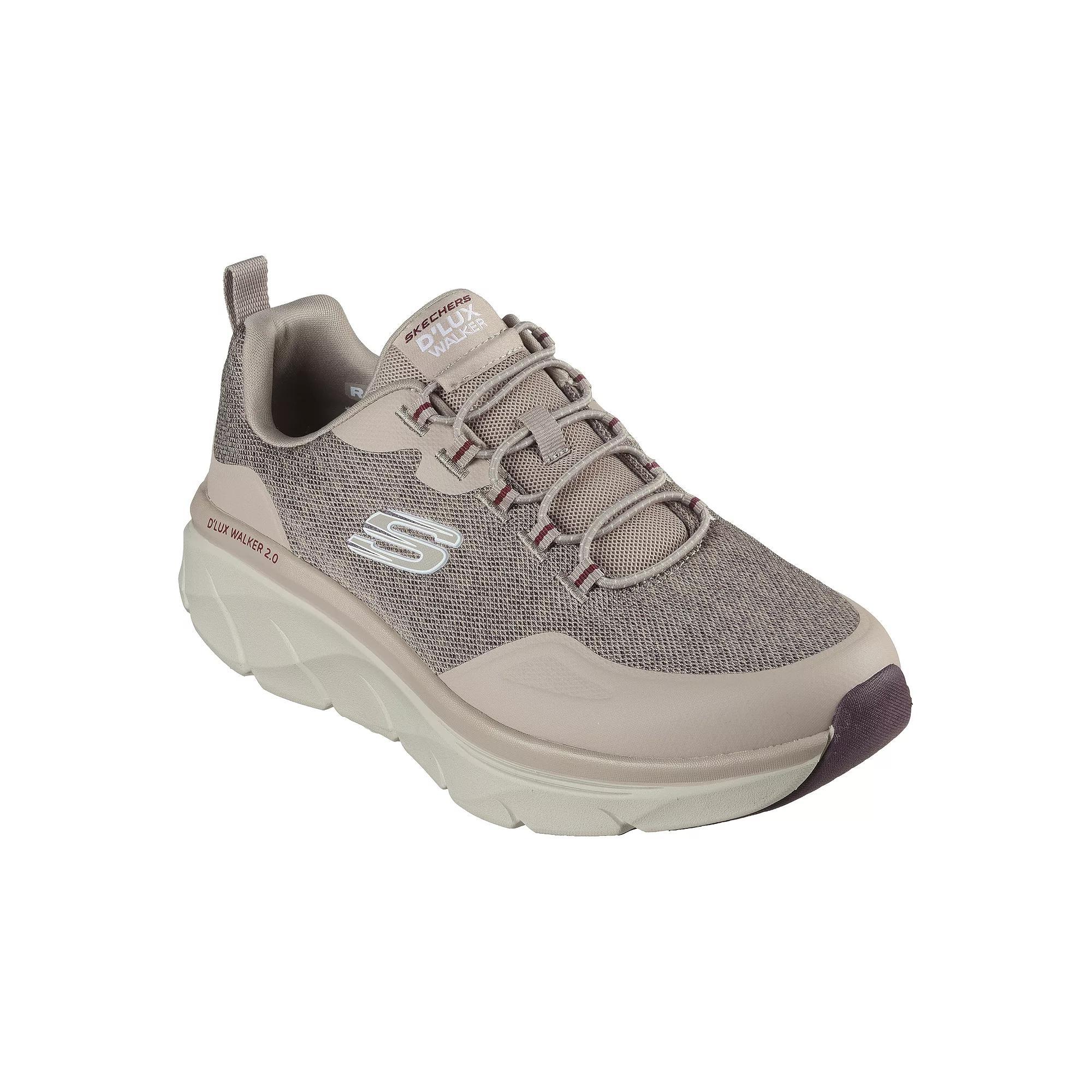 Skechers Relaxed Fit® D'Lux Walker 2.0 Steadyway Men's Shoes, Size: 8.5 XW, Brown Product Image