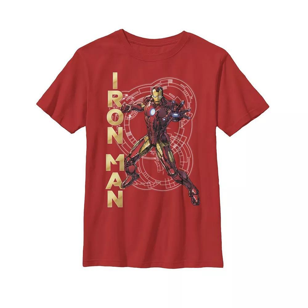 Boys' 8-20 Marvel Avengers Iron Man Tech Graphic Tee, Boy's, Size: XS, Red Product Image
