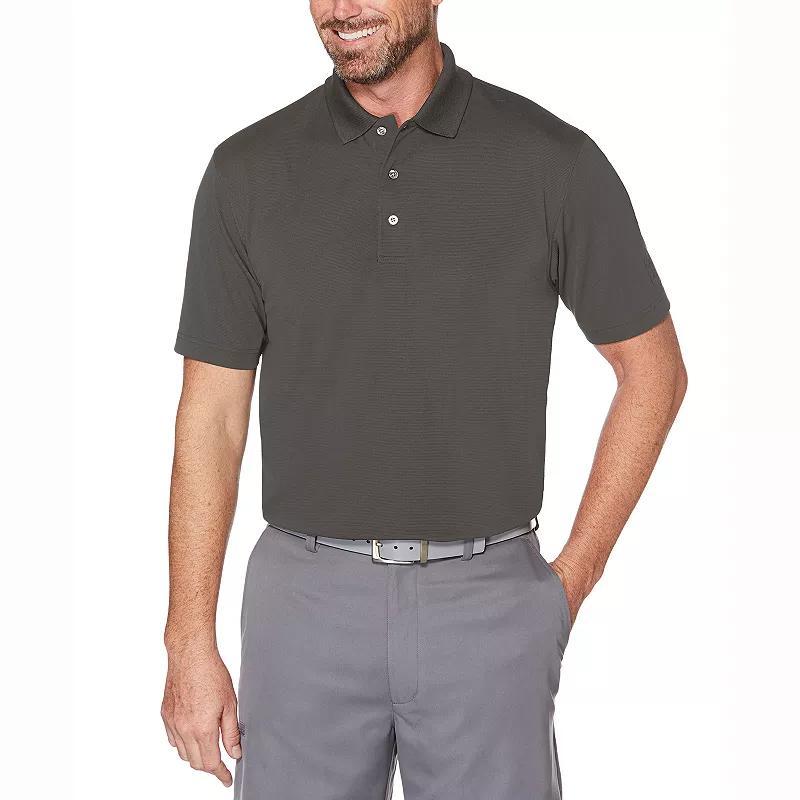 Big & Tall Grand Slam Short Sleeve Classic-Fit Solid Golf Polo, Men's, Size: XXL Tall, Black Product Image