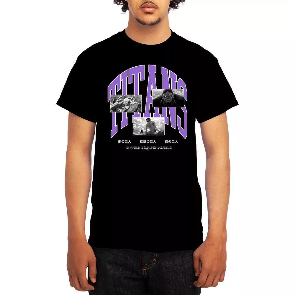 Men's Attack on Titan Athletic Graphic Tee, Size: XL, Black Product Image