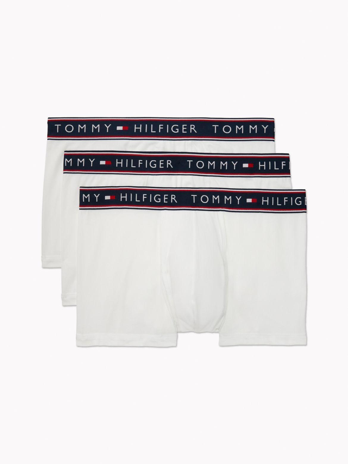 Men's Tommy Hilfiger Stretch 3-Pack Trunk Briefs, Size: Medium, Black Product Image
