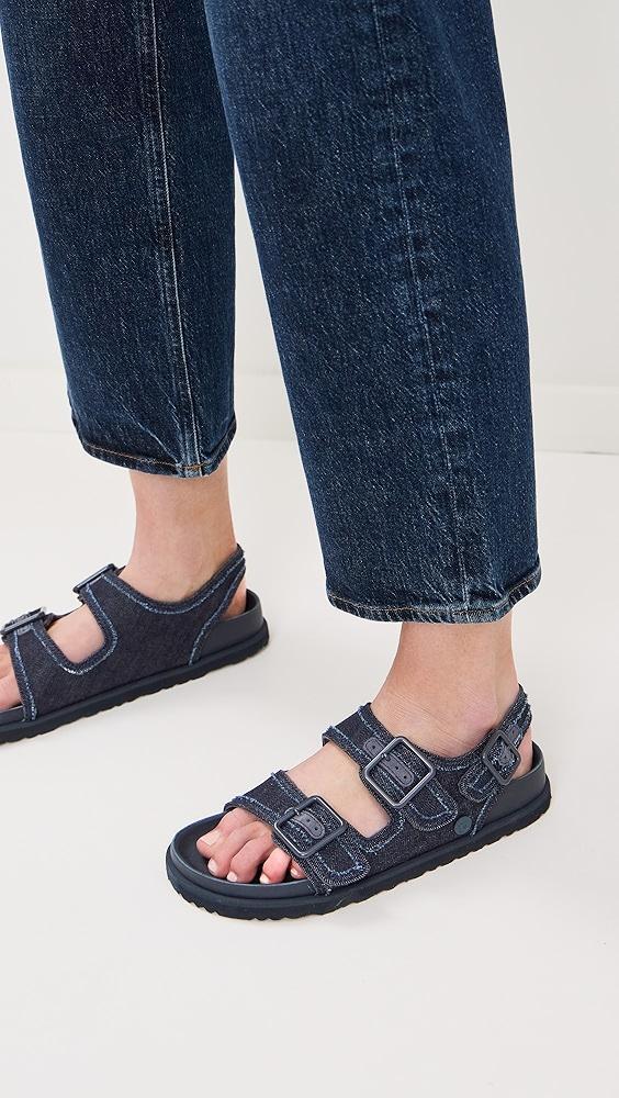 Birkenstock 1774 Milano Stone Washed Denim Sandals | Shopbop Product Image