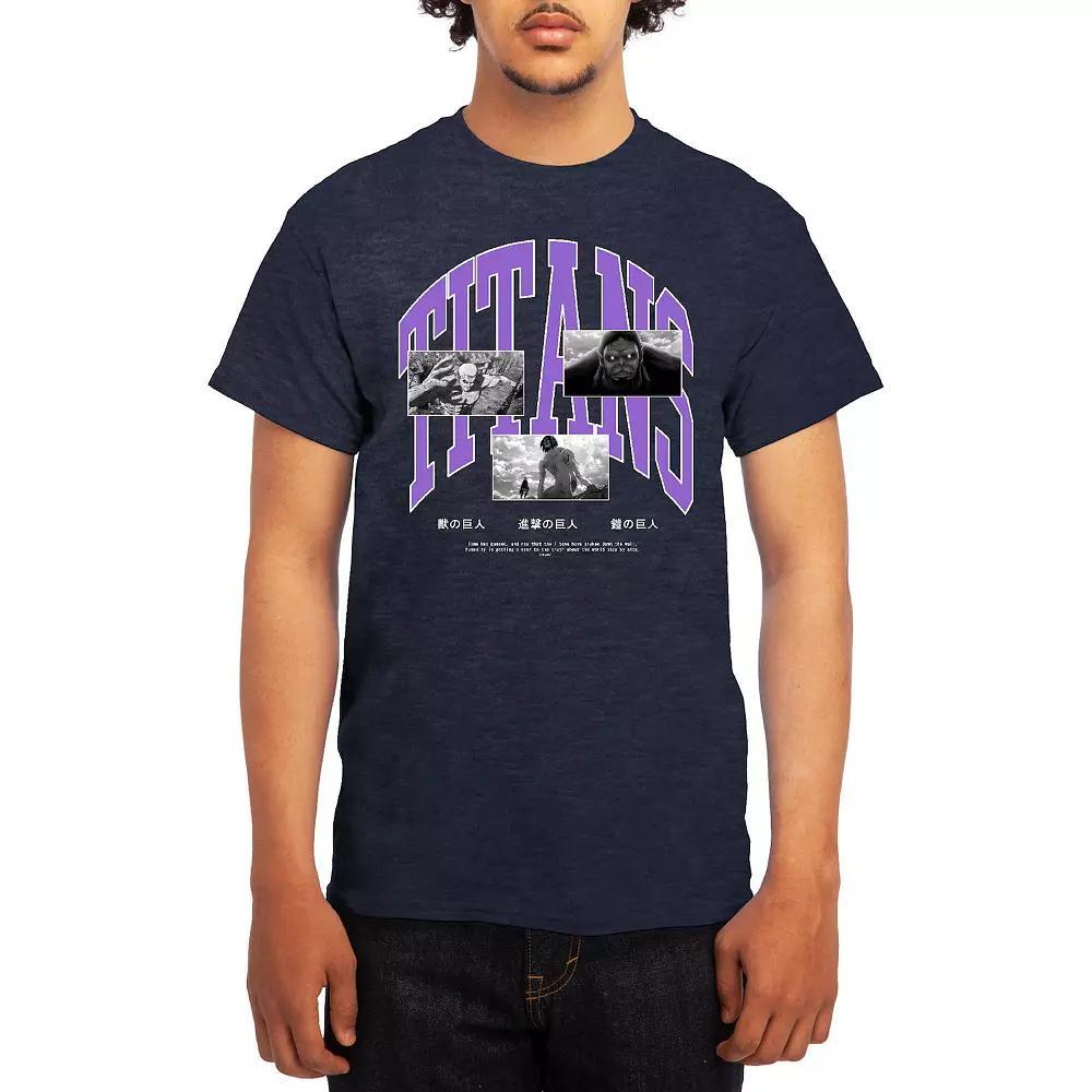 Men's Attack on Titan Athletic Graphic Tee, Size: XL, Black Product Image