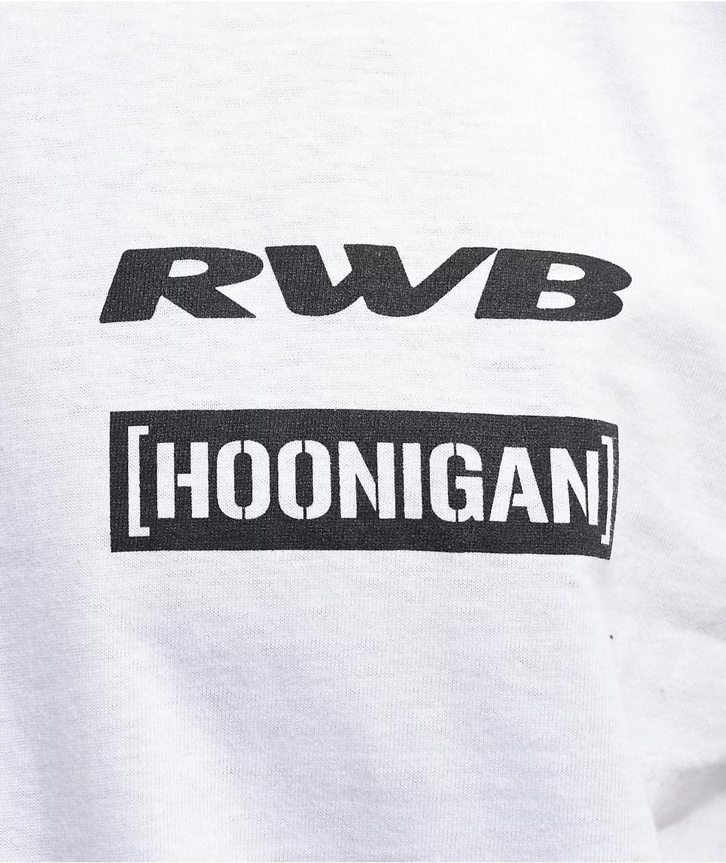 Rough World x Hoonigan Shibuya White T-Shirt Product Image