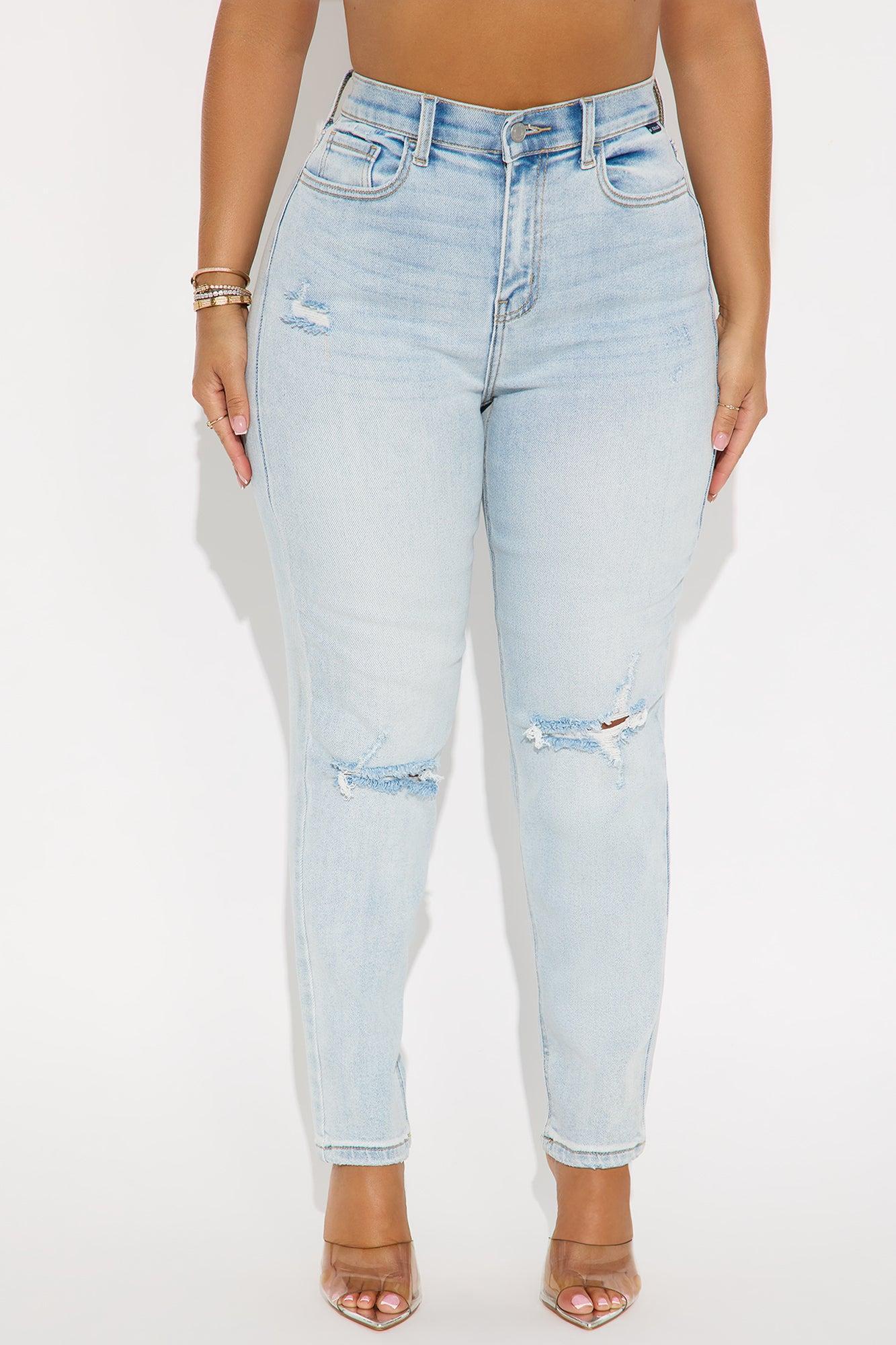 I Love My Mom Jeans - Light Wash Product Image