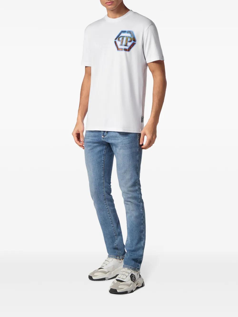 logo-embellished cotton T-shirt Product Image