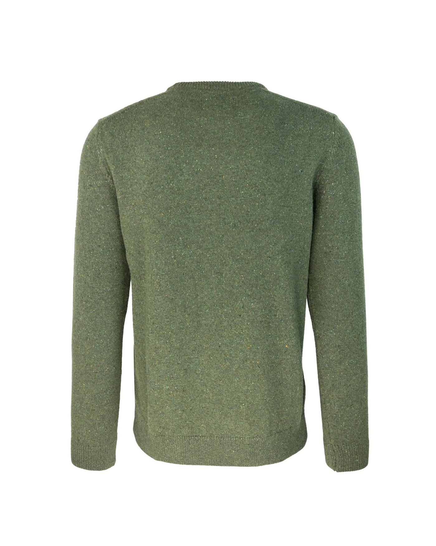 BARBOUR Maglia Essential Tisbury Crew Verde In Gn91 Product Image