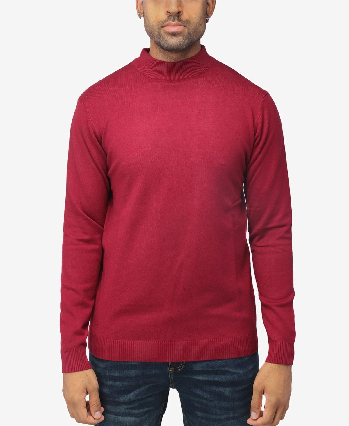 Men's Xray Regular-Fit Mockneck Sweater, Size: 3XL, Brown Product Image