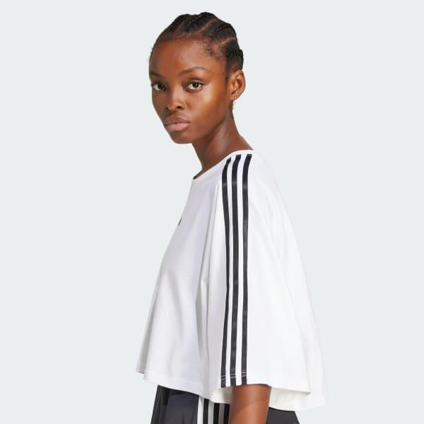 adidas Adilenium Season 3 Boxy Oversized Tee White XL Womens Product Image
