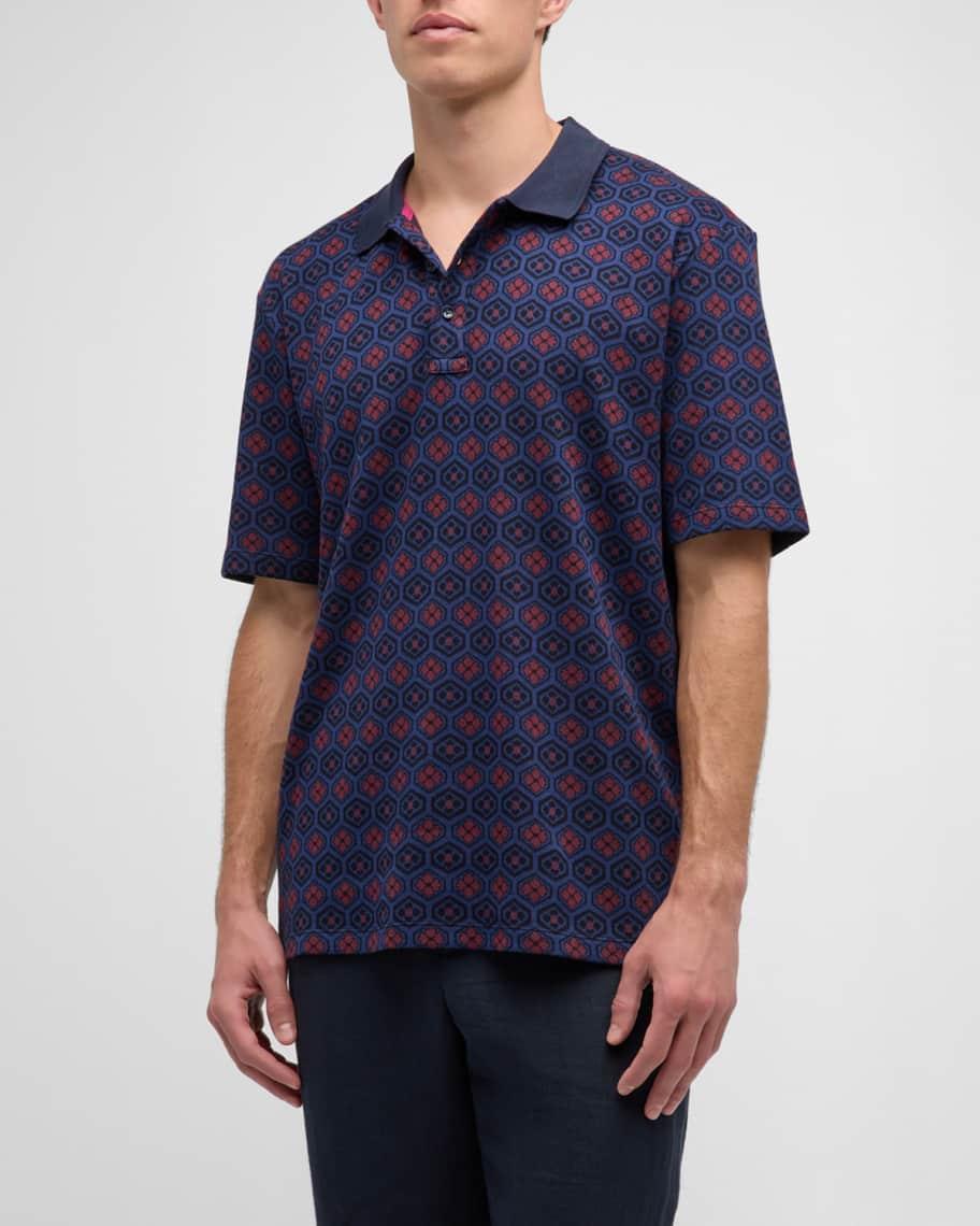 Men's Jacquard Polo Shirt Product Image