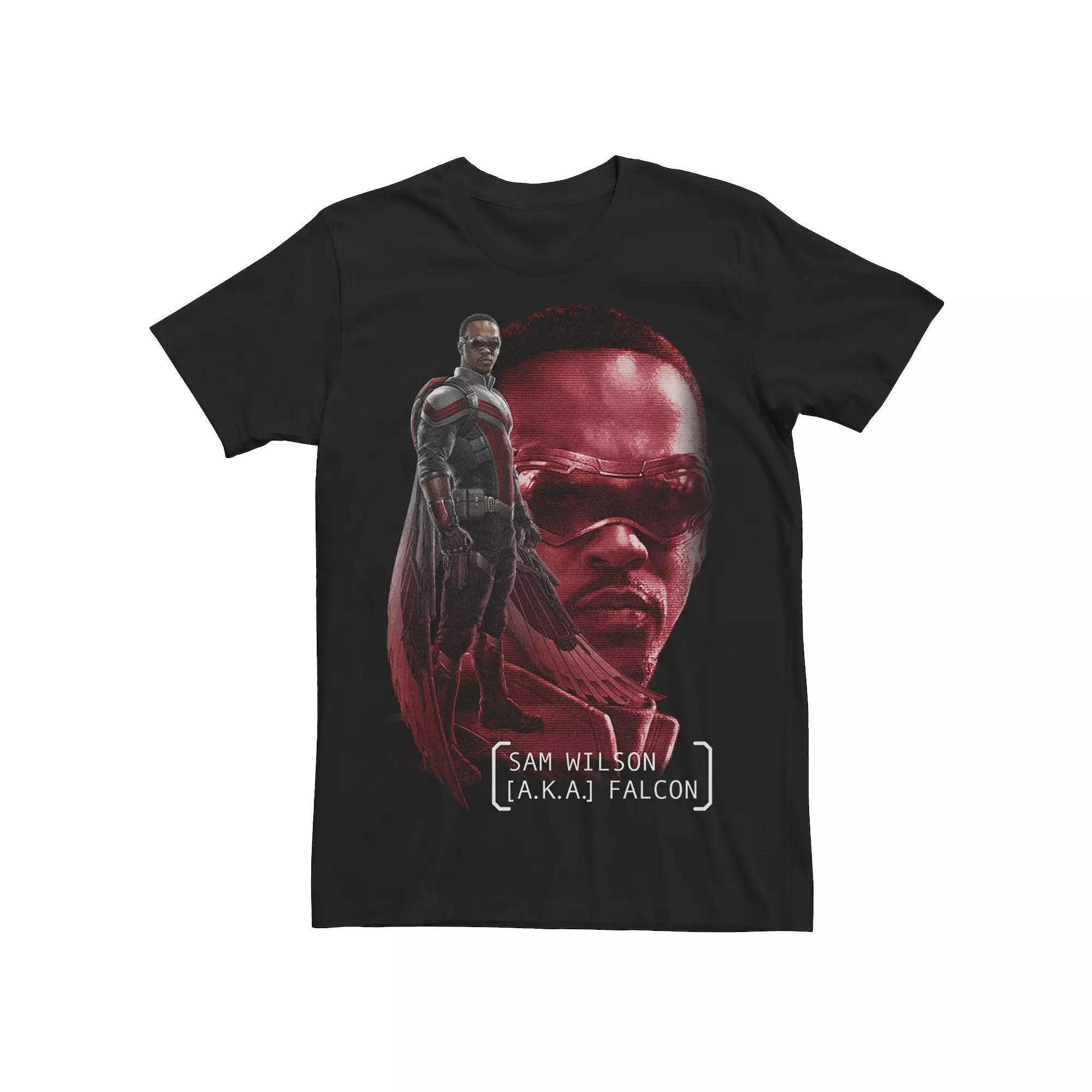 Mens Marvel Falcon & Winter Soldier Sam Wilson AKA Falcon V2 Tee Product Image