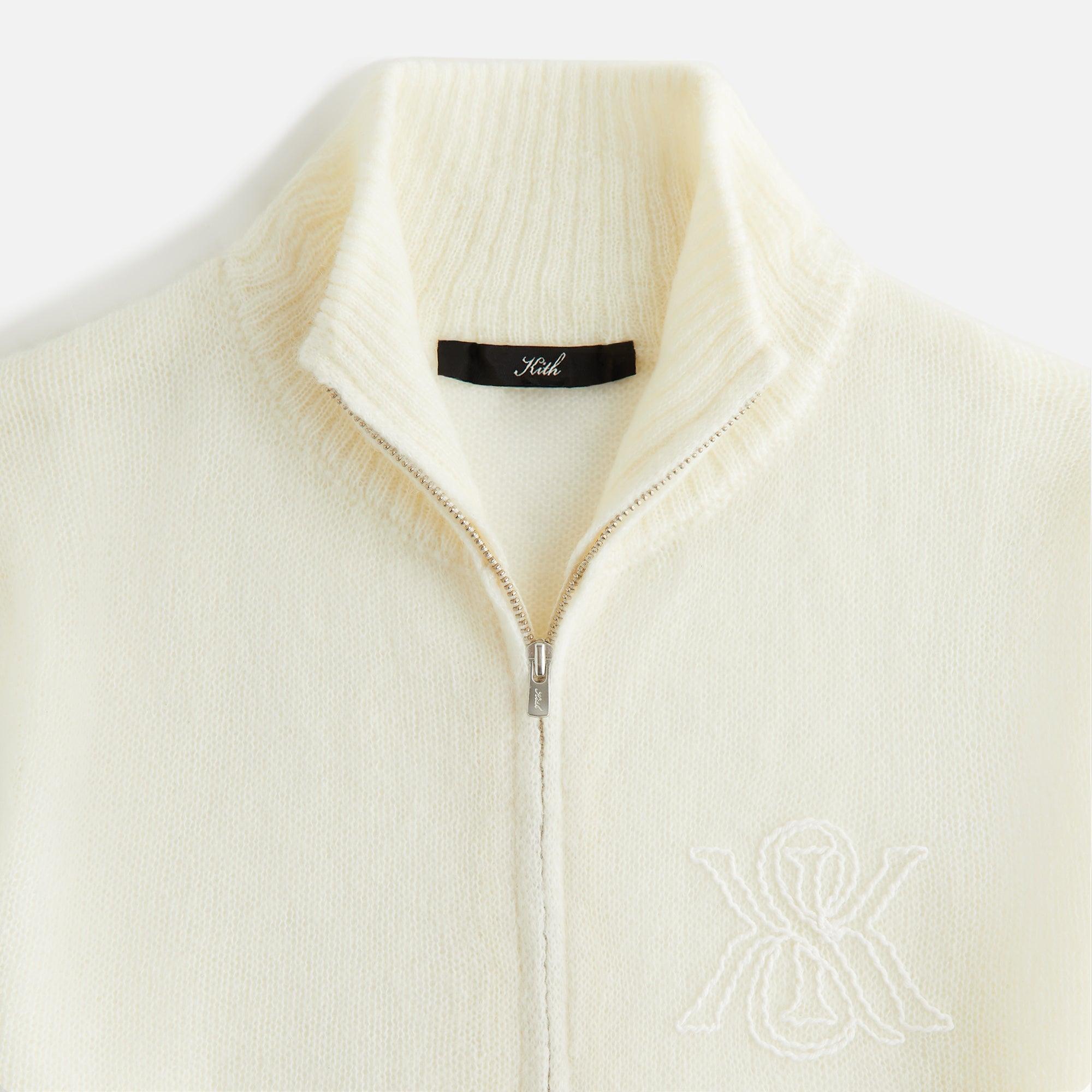 Kith Women Ina Mohair Track Zip - Sandrift Female Product Image