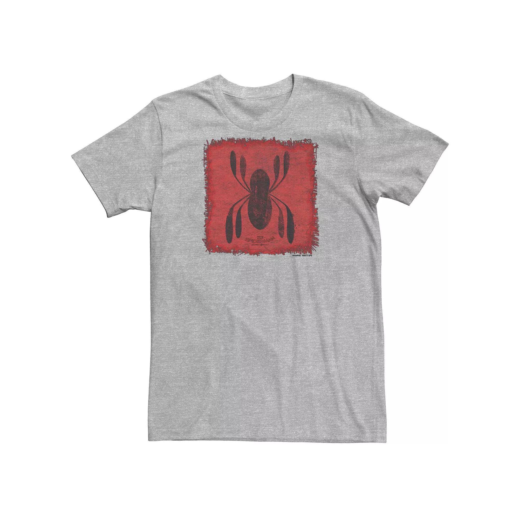 Men's Marvel Spider-Man Homecoming Patch Logo Tee, Size: XL, Athletic Grey Product Image