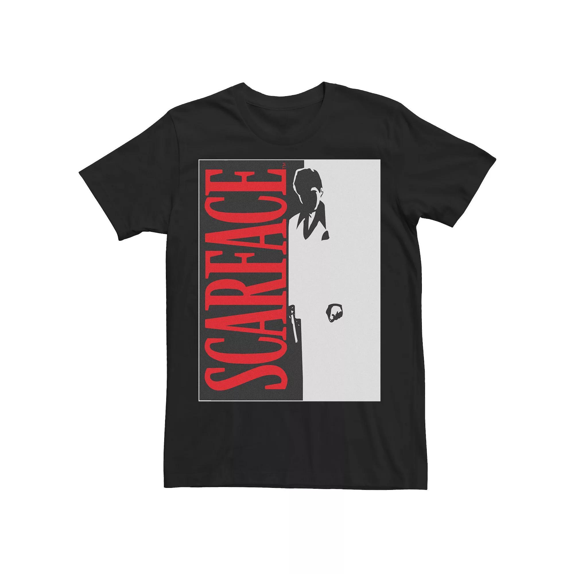 Big & Tall Scarface Poster Art Tee, Men's, Size: 4XL, Black Product Image