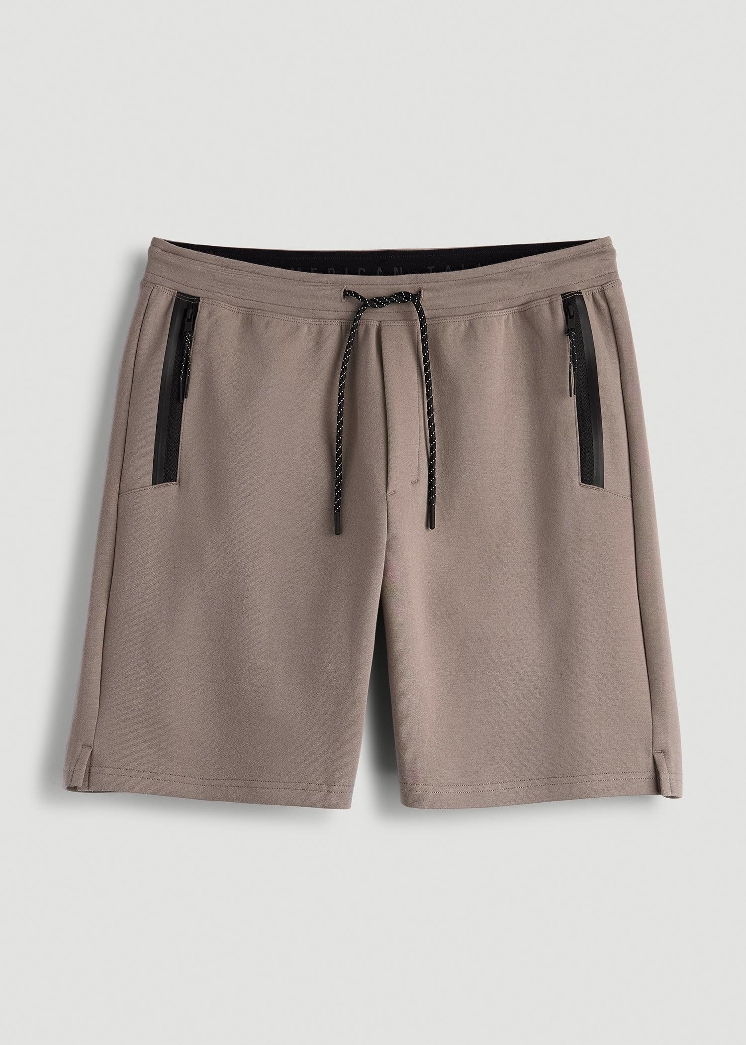 Utility Fleece Shorts for Tall Men in Portobello Male Product Image