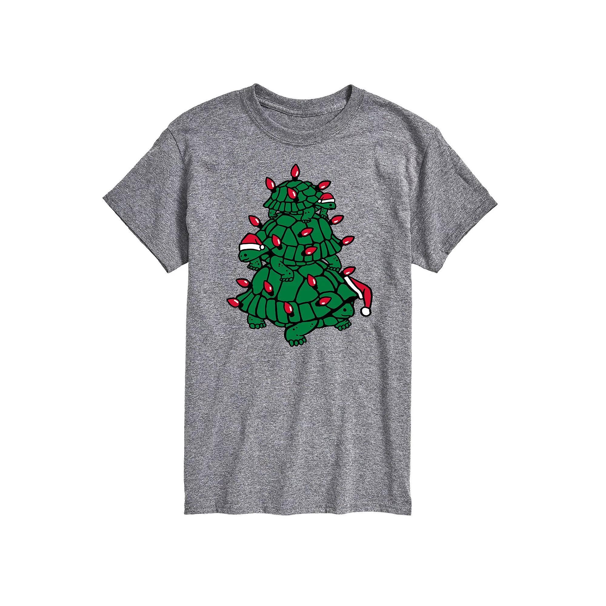 Big & Tall Turtle Tree Stack Graphic Tee, Mens Product Image