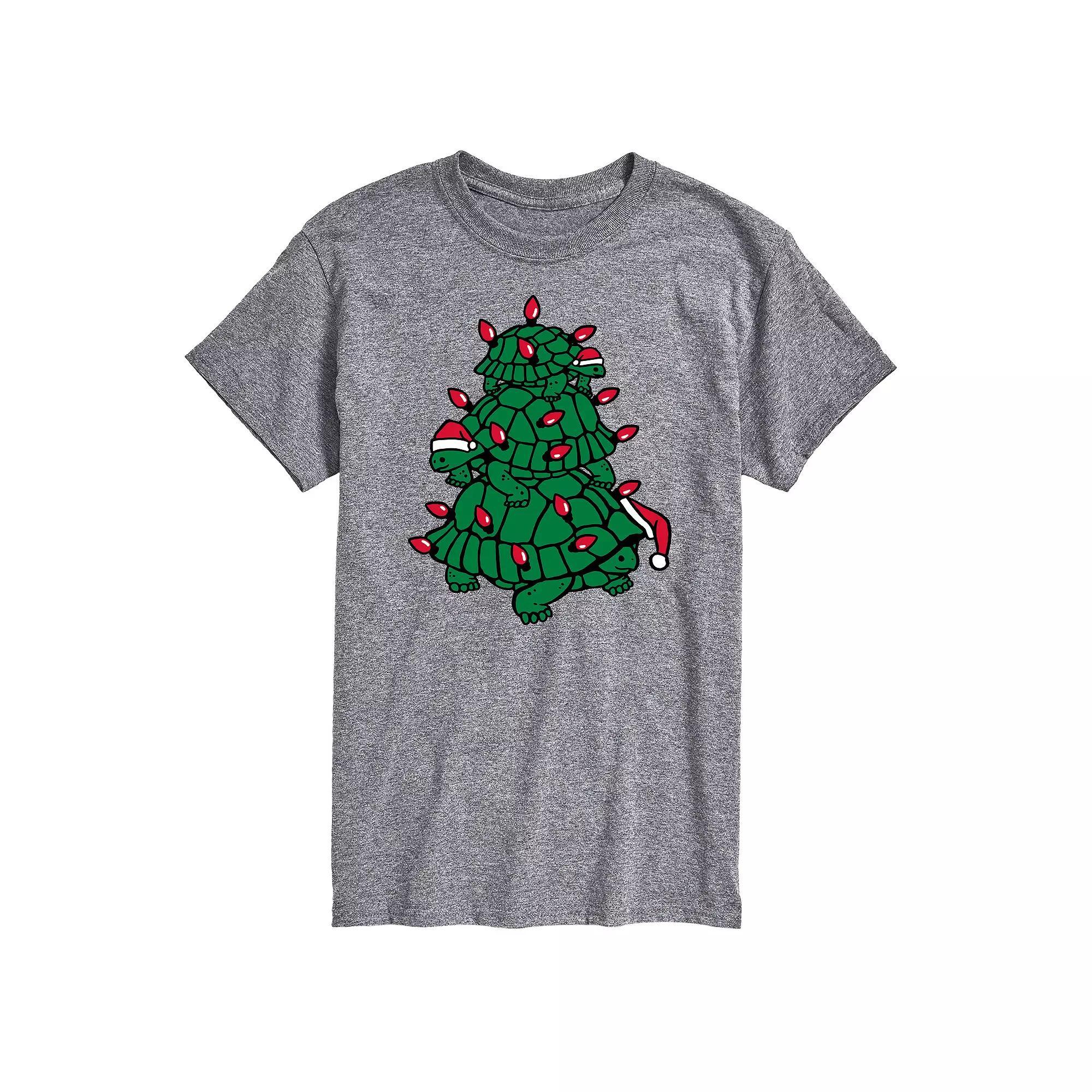 Big & Tall Turtle Tree Stack Graphic Tee, Mens Product Image