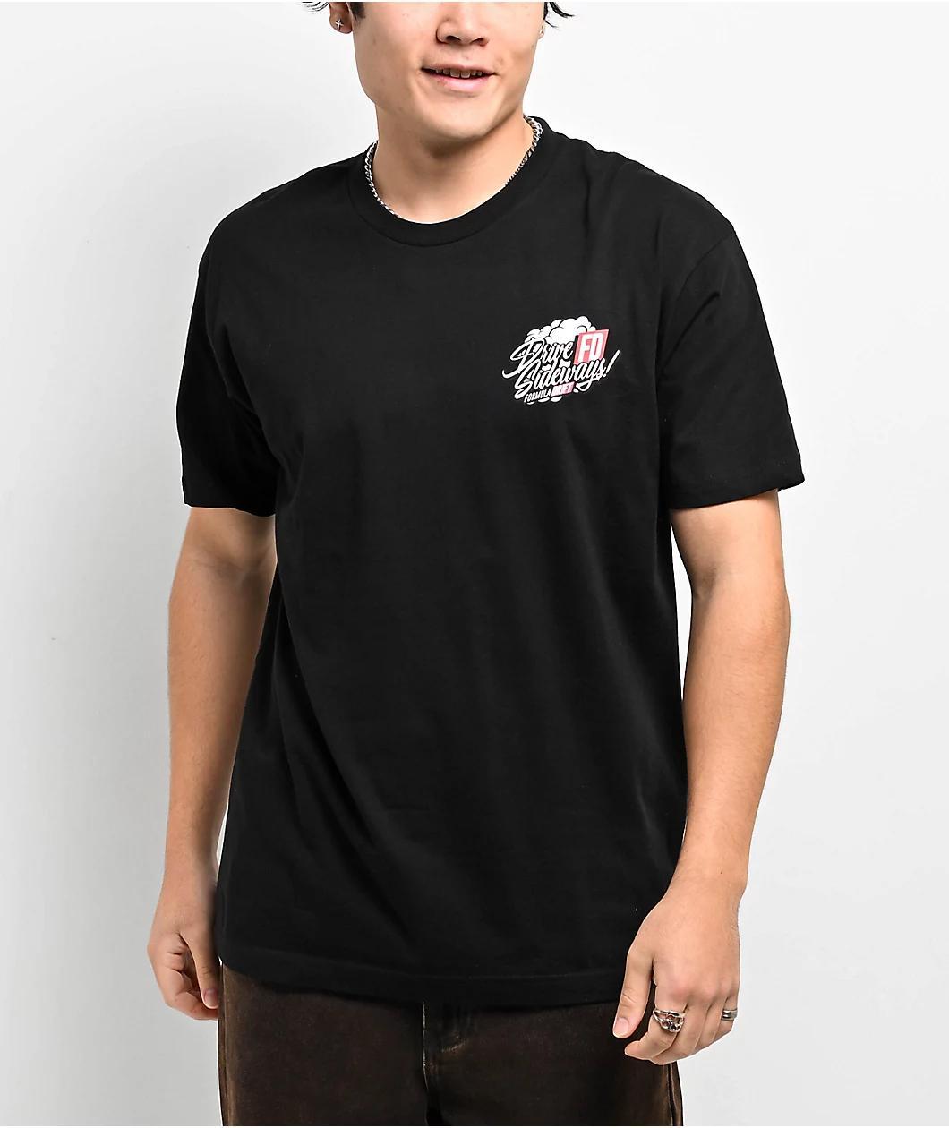 Formula DRIFT Drive Sideways Black T-Shirt Product Image