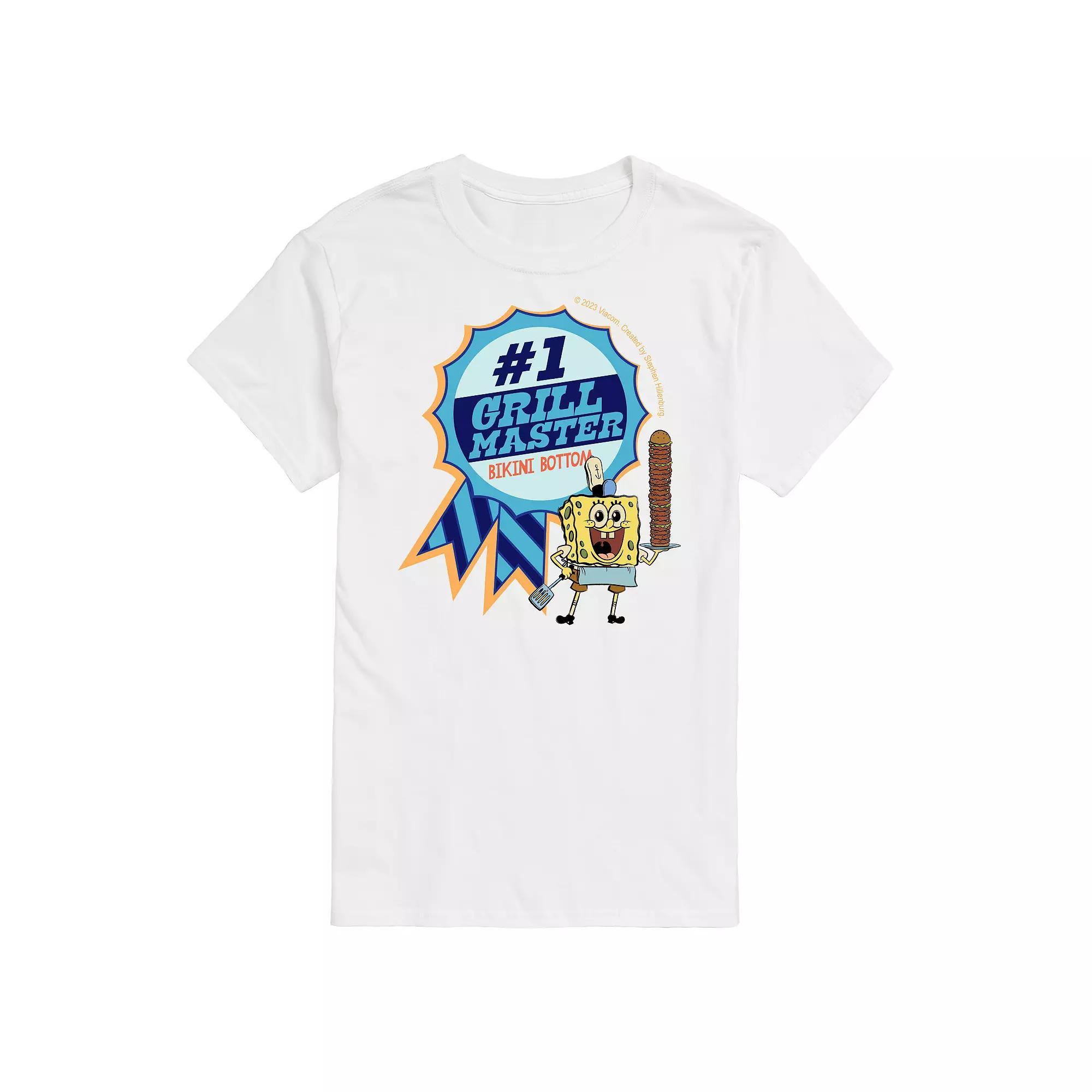 Big & Tall SpongeBob SquarePants Grill Master Blue Ribbon Graphic Tee, Mens Product Image