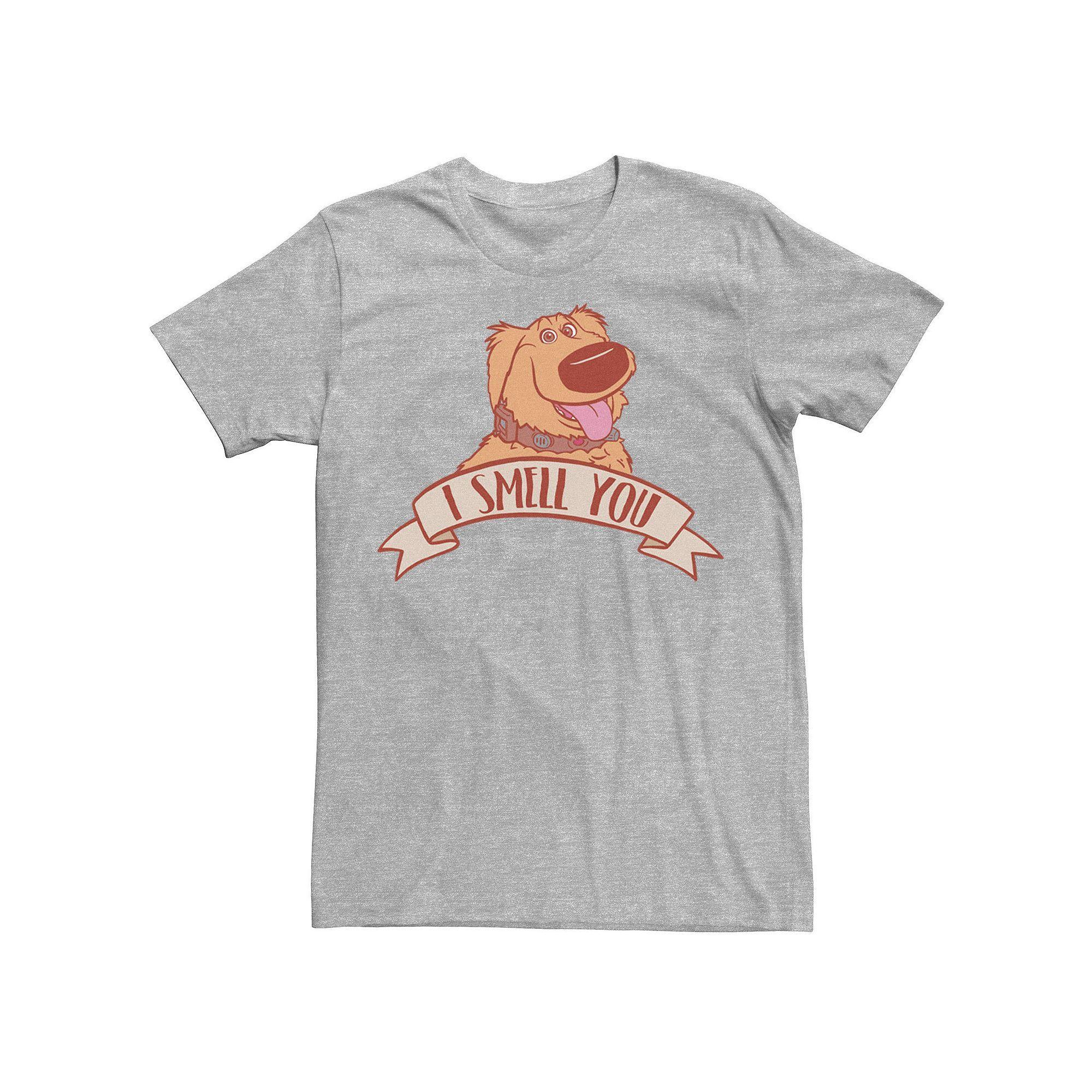 Disney / Pixar's Up Dug Men's I Smell You Portrait Tee, Size: XL, Athletic Grey Product Image