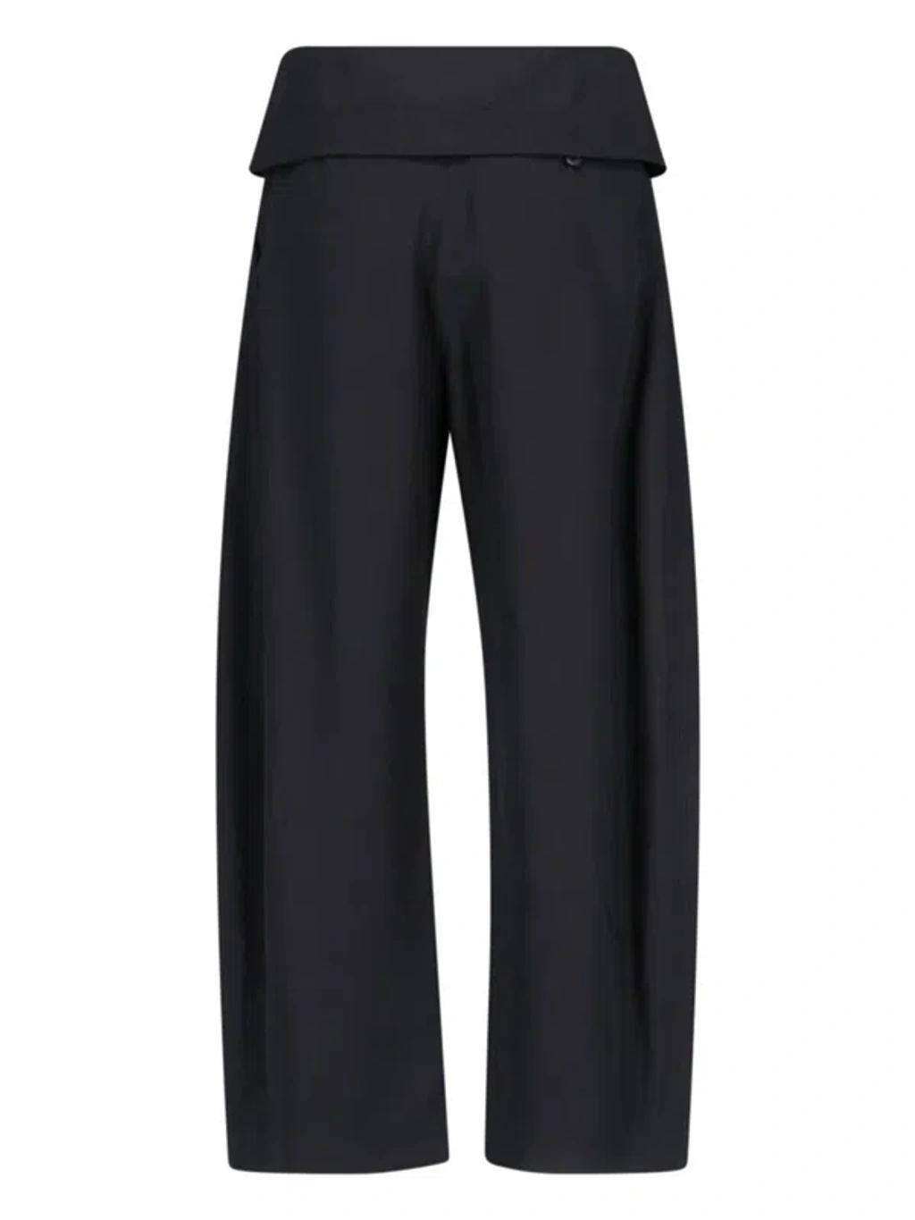 JW ANDERSON Fold-over Trousers In Black Product Image