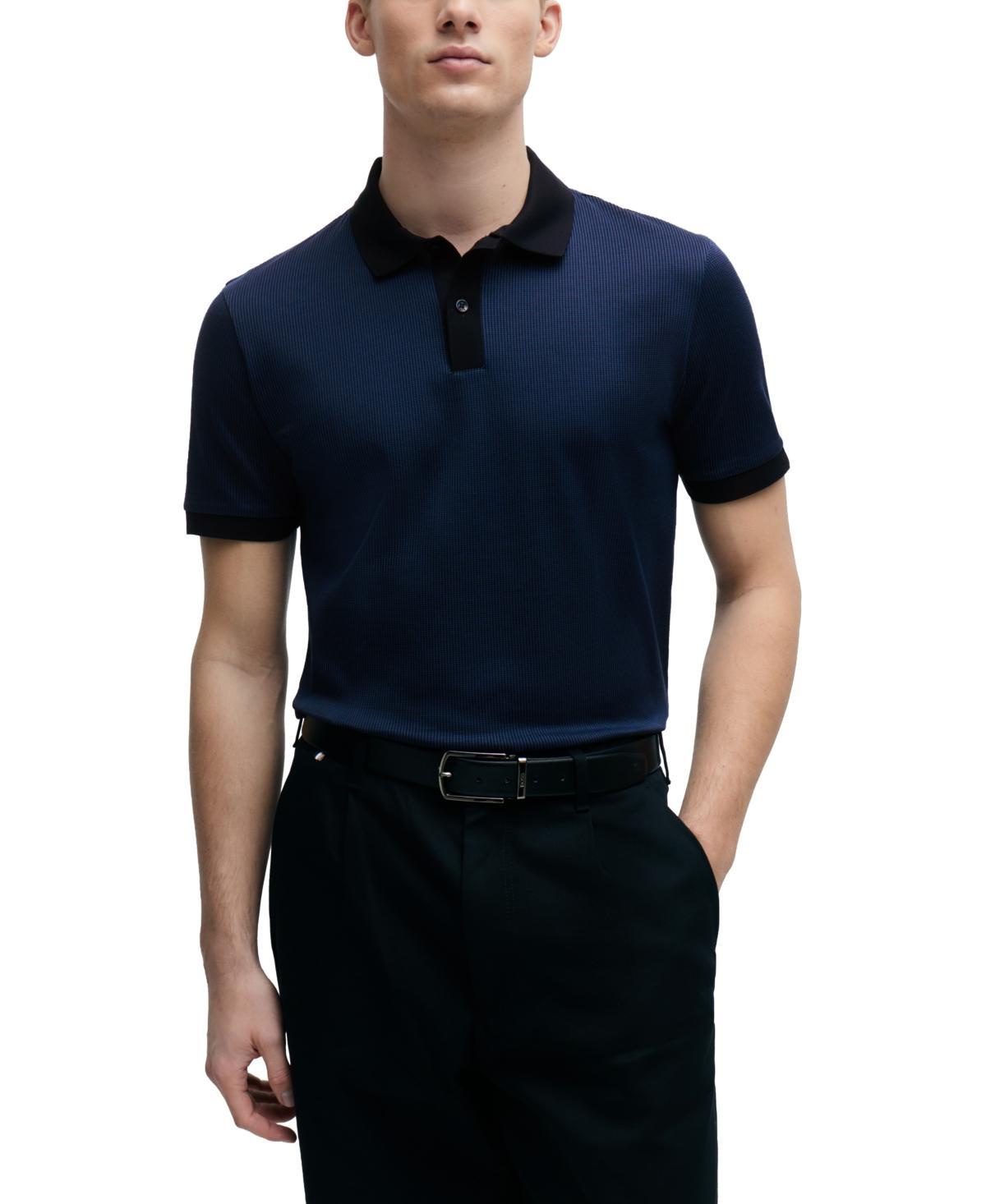 Boss by Hugo Boss Mens Structured Polo Shirt Product Image
