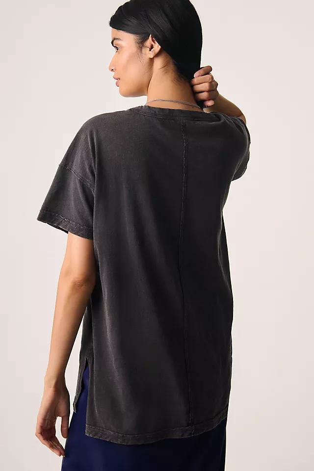 The Jordyn Perfect Oversized Cotton-Slub Tee by Pilcro Product Image