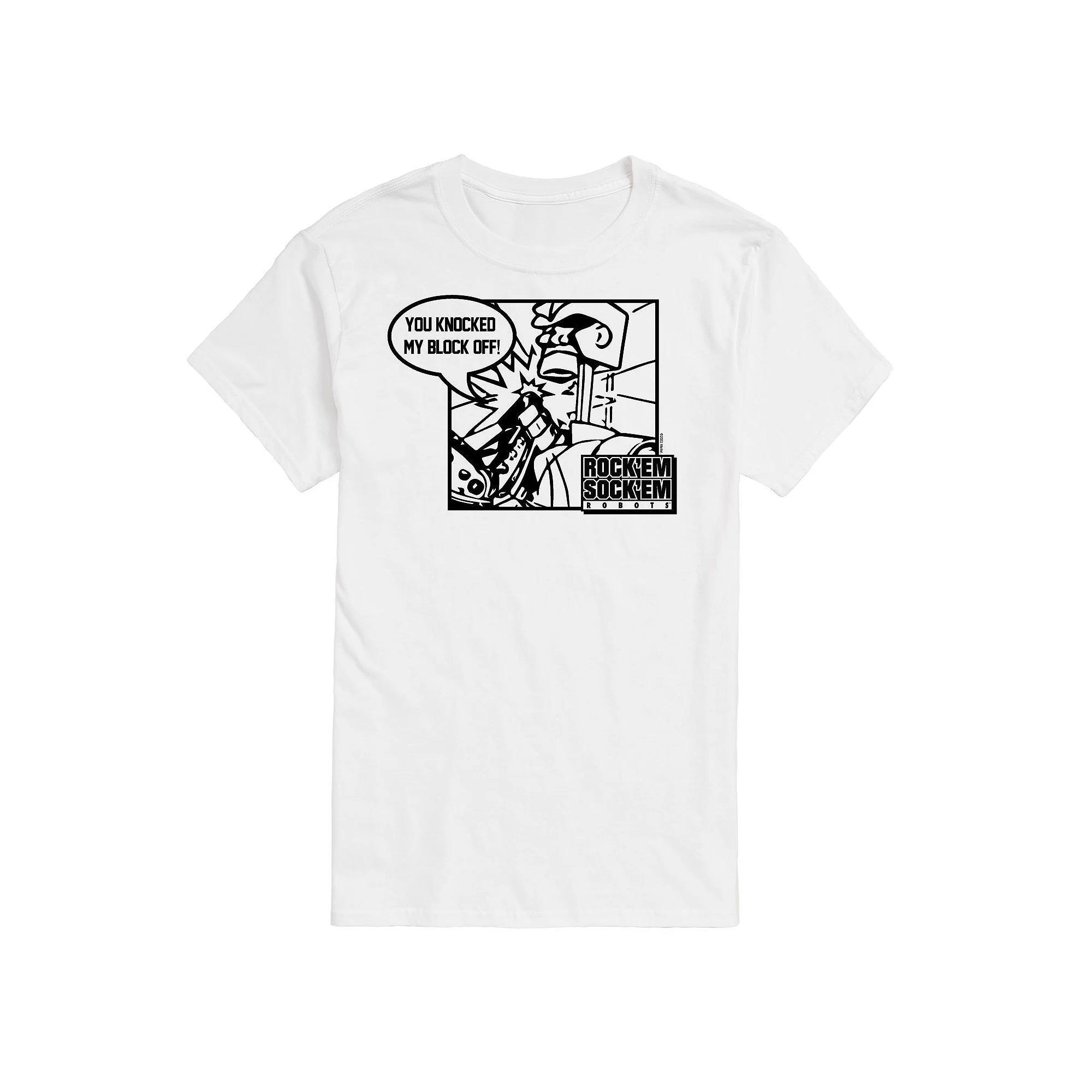 Big & Tall Rock Em Sock Em Knock Block Tee, Mens Product Image