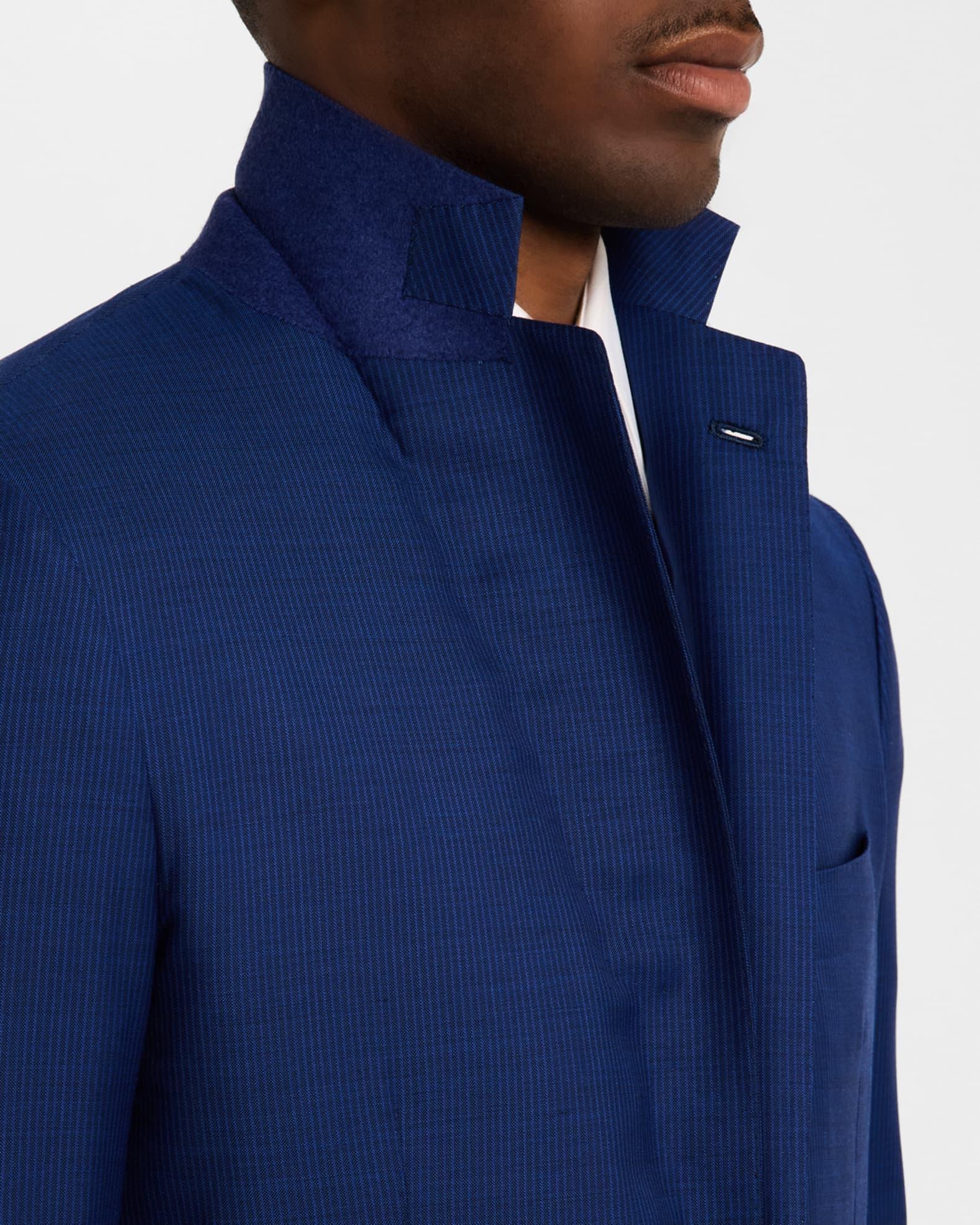 Men's Narrow Stripe Wool Suit Product Image