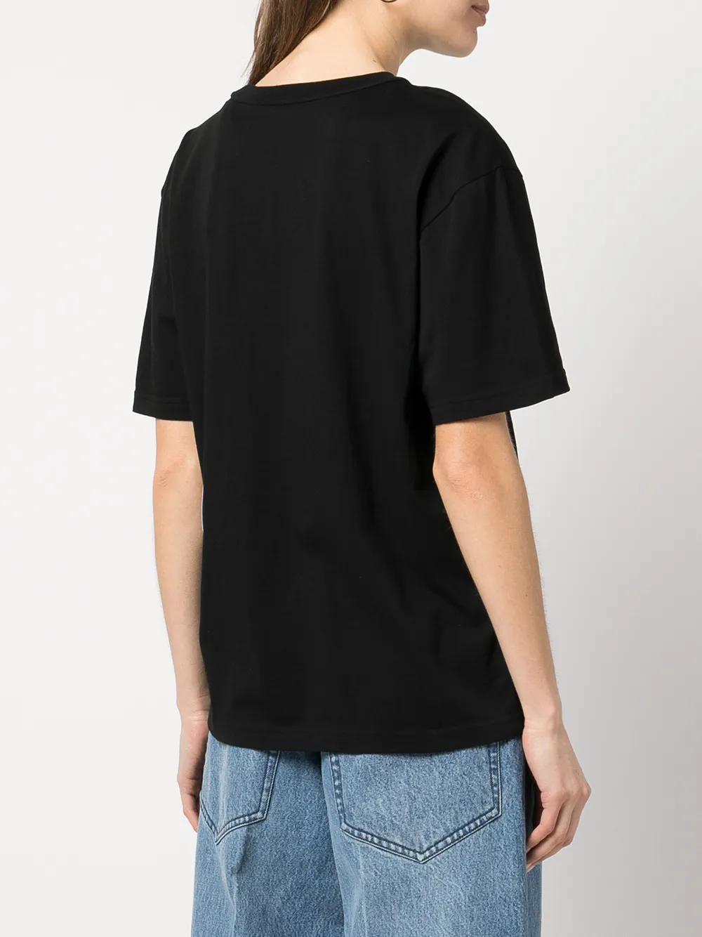 rubberised logo cotton T-shirt Product Image