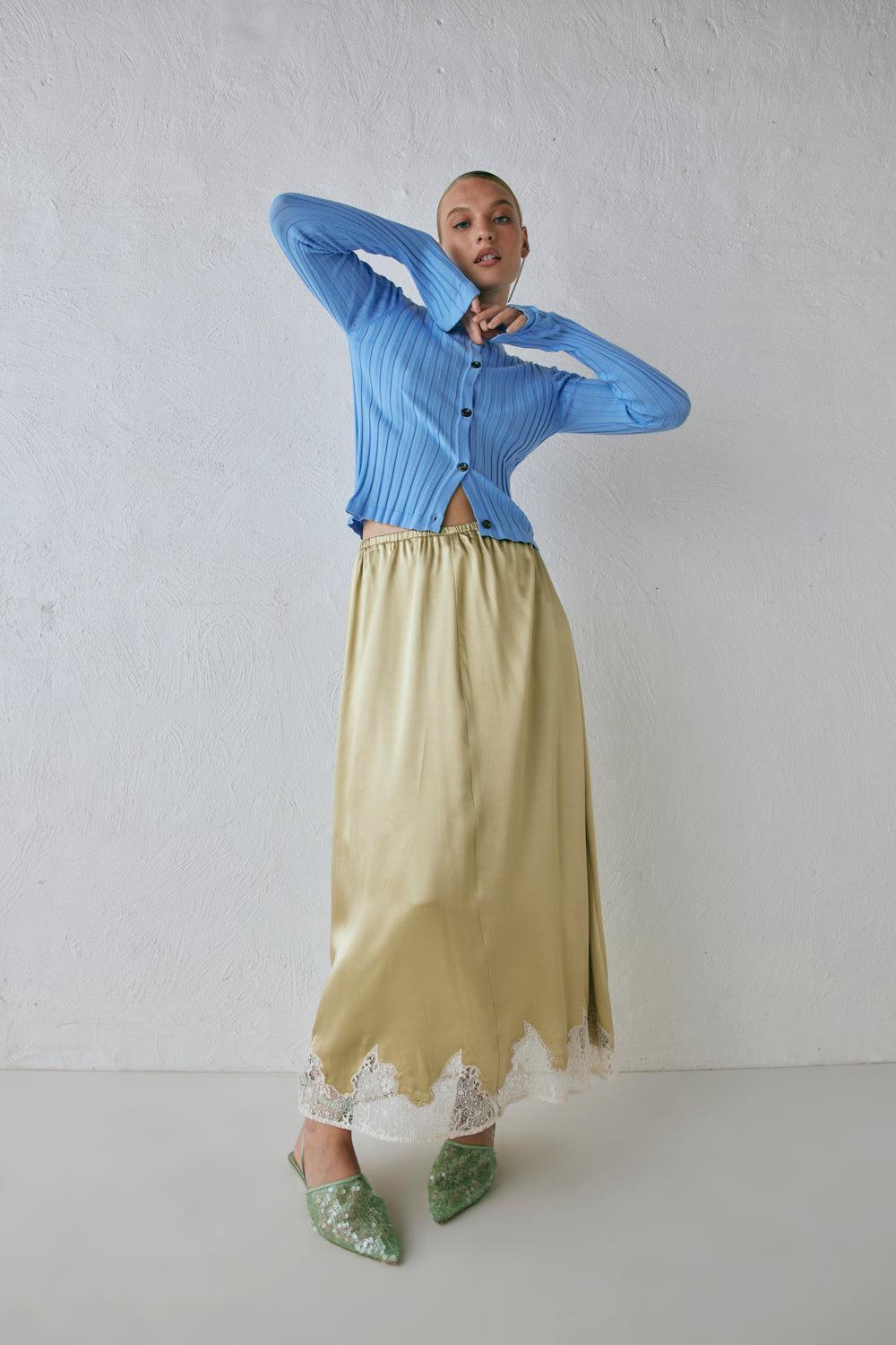 Hattie Knit Top Blue Product Image