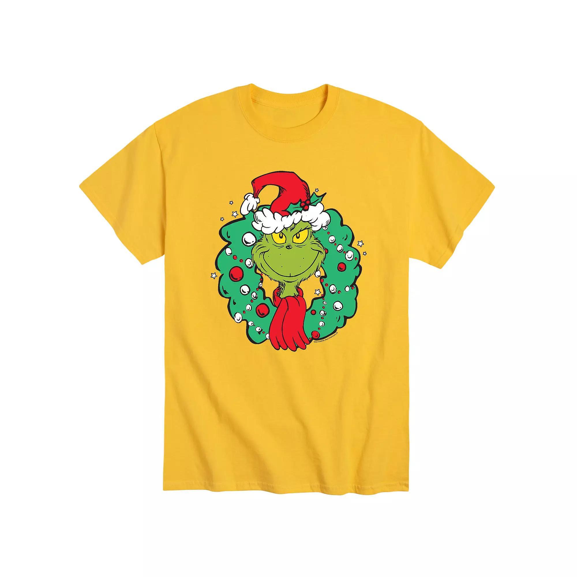 Mens Dr. Seuss The Grinch Wreath Tee Product Image