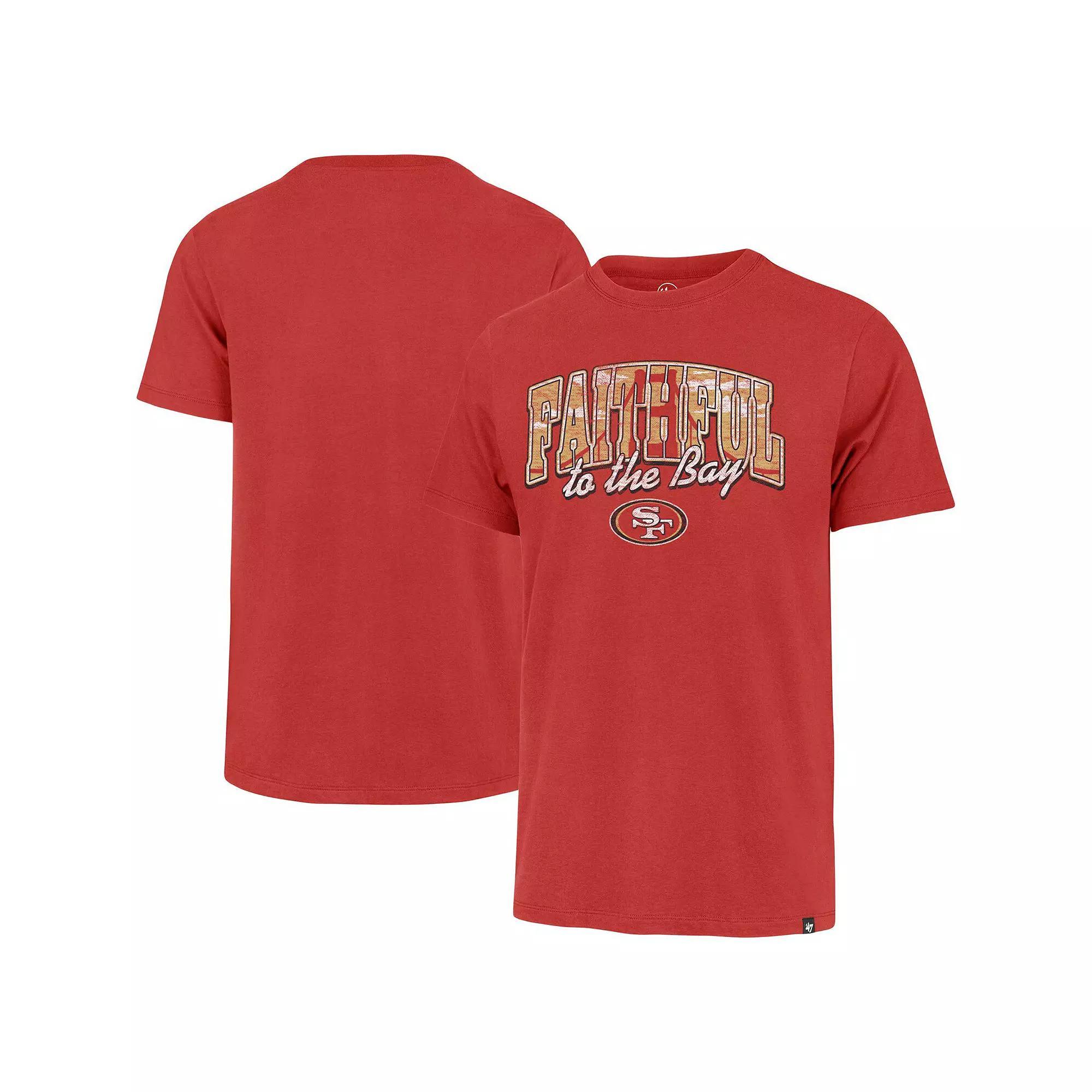 Men's '47 Scarlet San Francisco 49ers Regional Franklin T-Shirt, Size: Large, Red Product Image