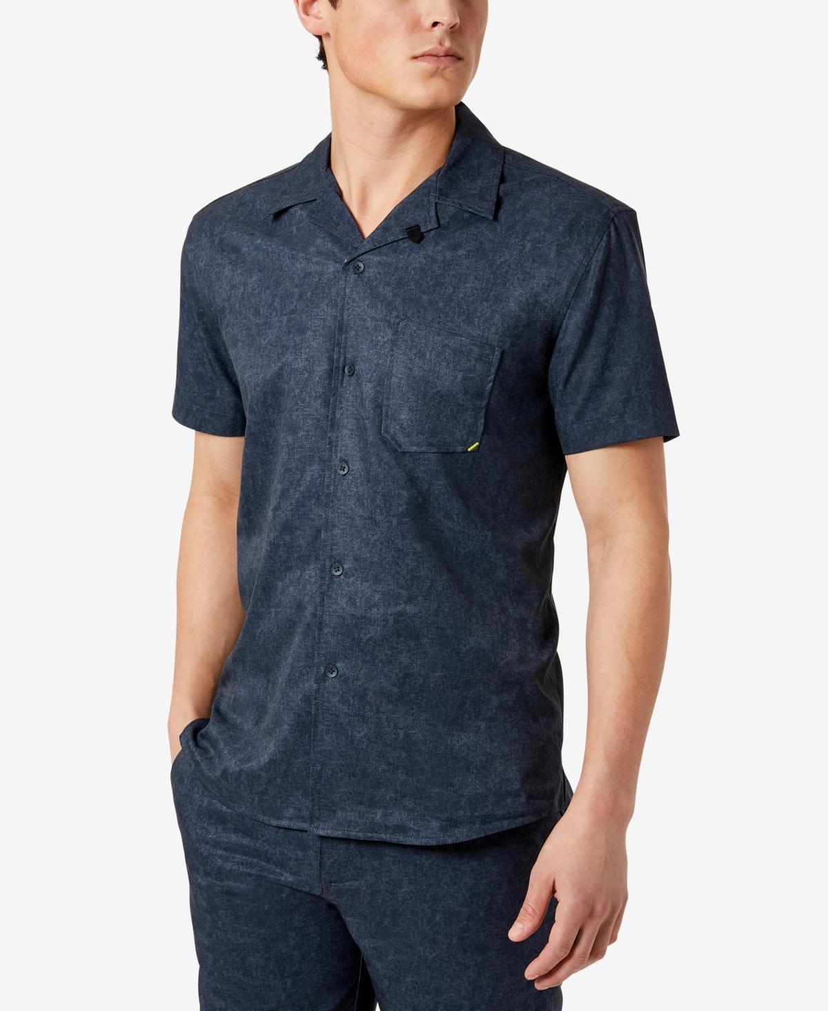 Kenneth Cole Mens Performance Short-Sleeve Resort Camp Shirt Product Image