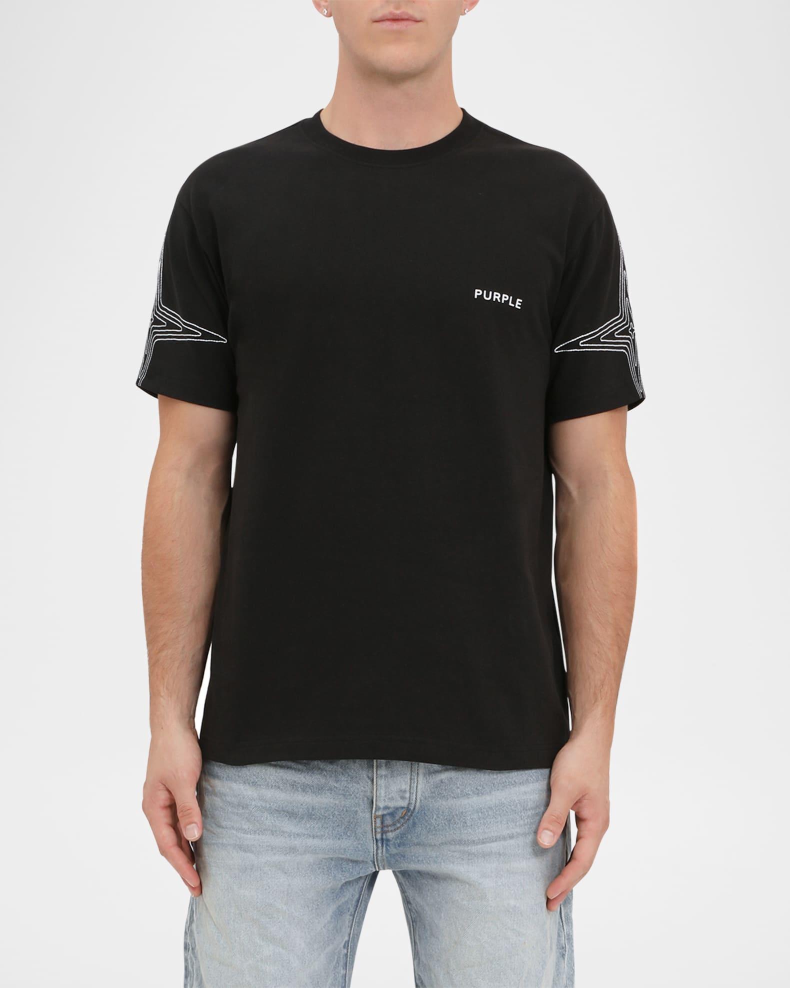 Men's Embroidered Logo-Print Jersey Tee Product Image