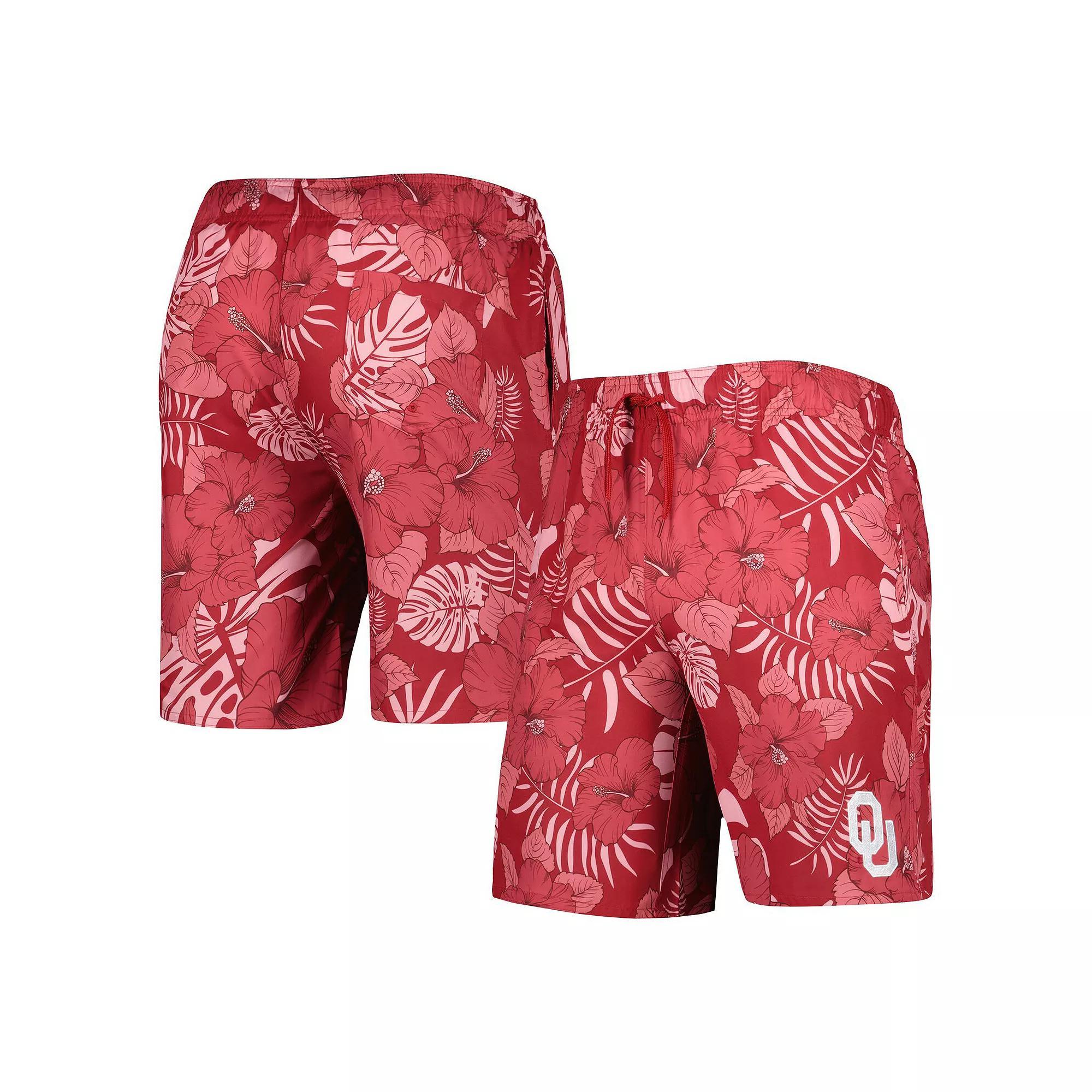 Men's Colosseum Crimson Oklahoma Sooners The Dude Swim Shorts, Size: Small, Red Product Image