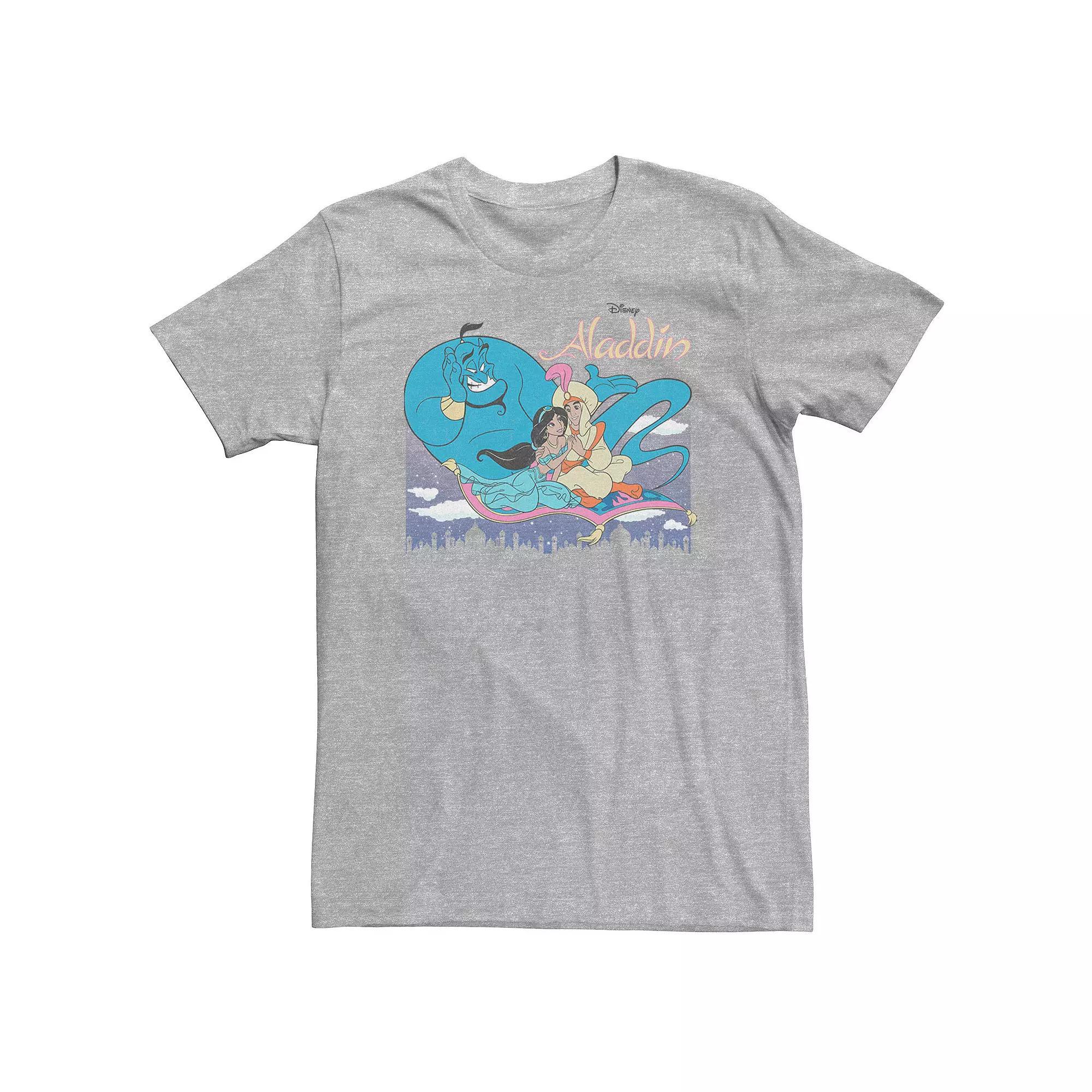 Big & Tall Disney Aladdin Classic Poster Tee, Men's, Size: 3XL, Athletic Grey Product Image