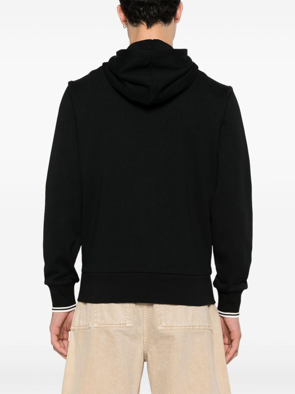 embroidered-logo zip-up jacket Product Image