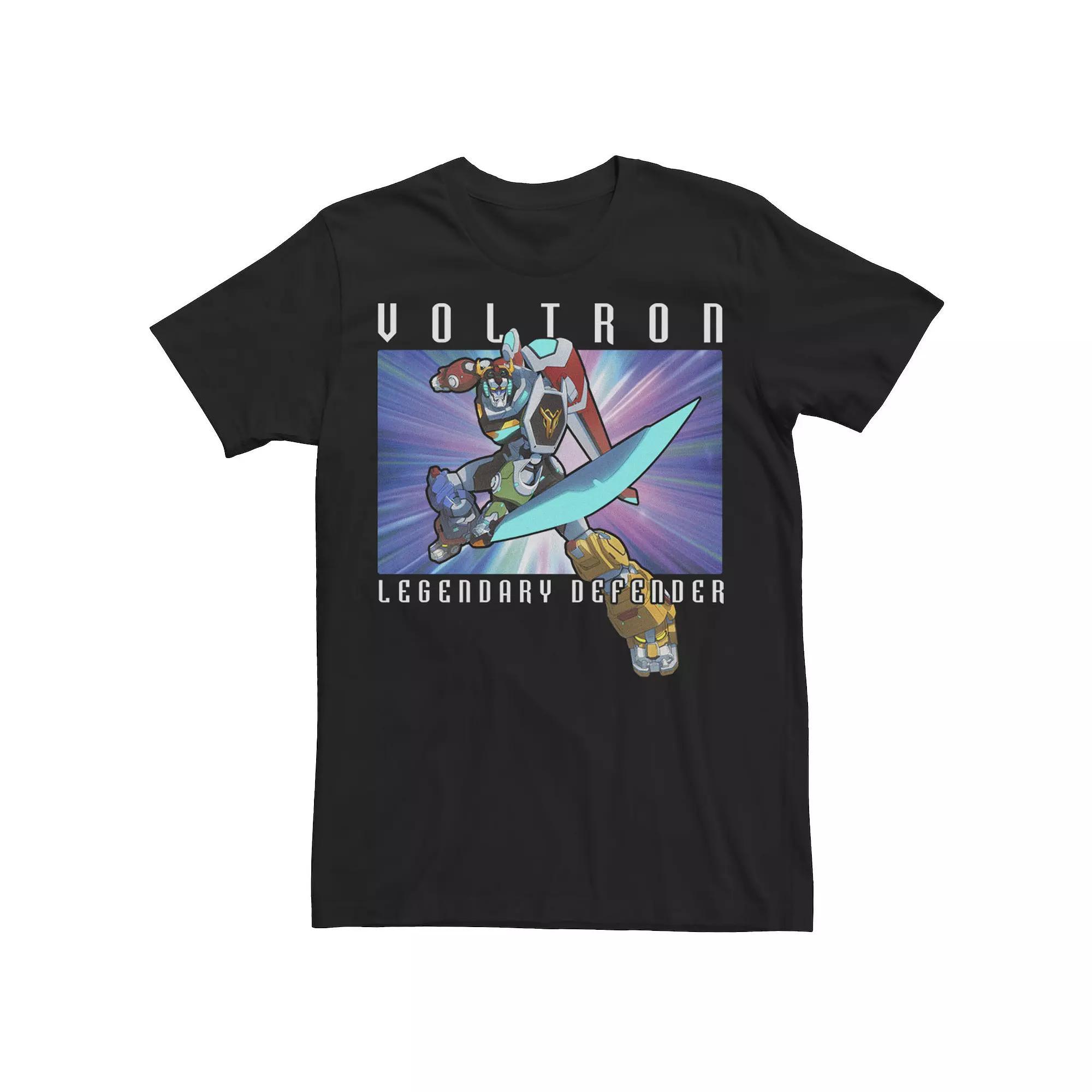 Men's Voltron: Legendary Defender Voltron Action Pose Tee, Size: Large, Black Product Image