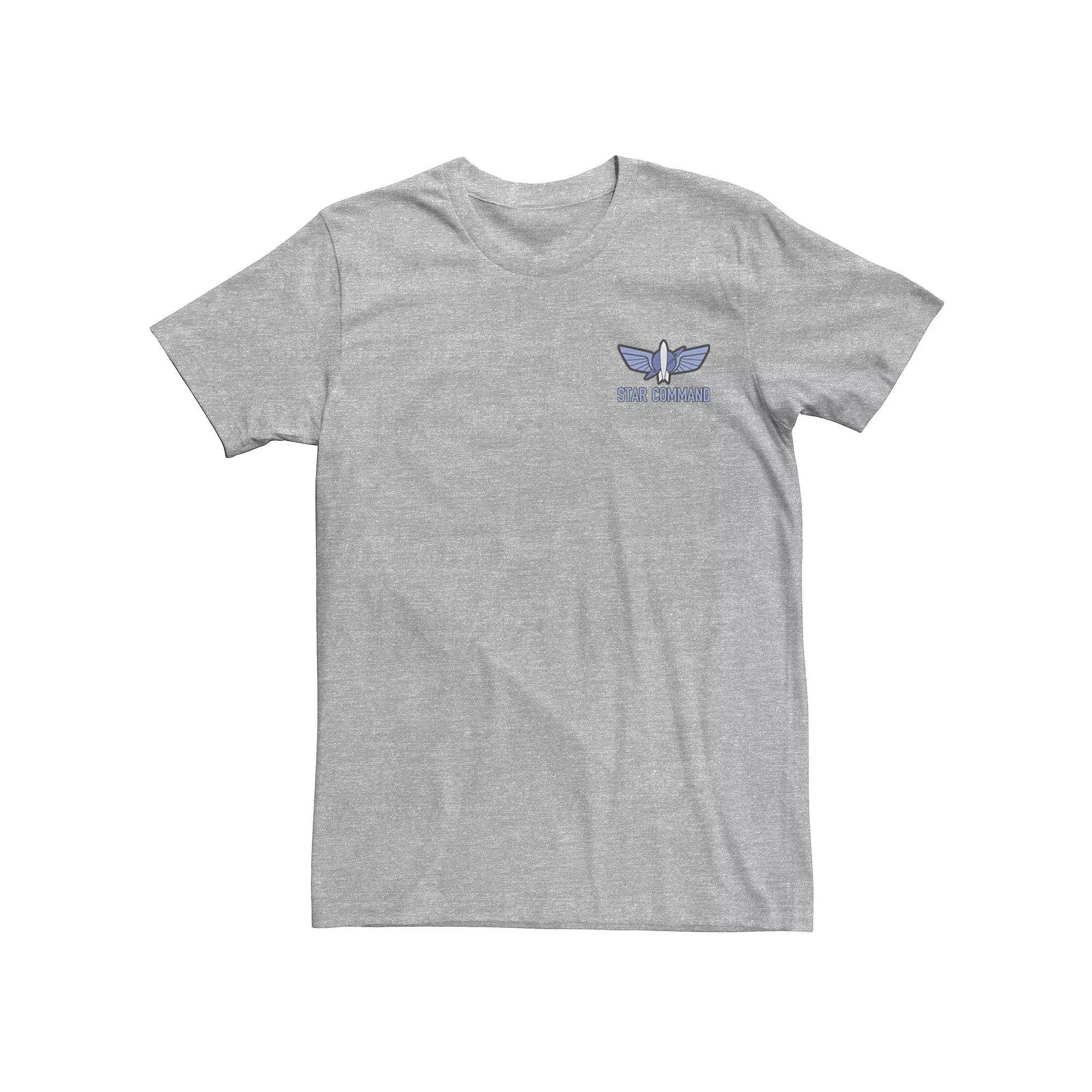 Disney / Pixar's Toy Story Men's Star Command Badge Pocket Graphic Tee, Size: XL, Athletic Grey Product Image