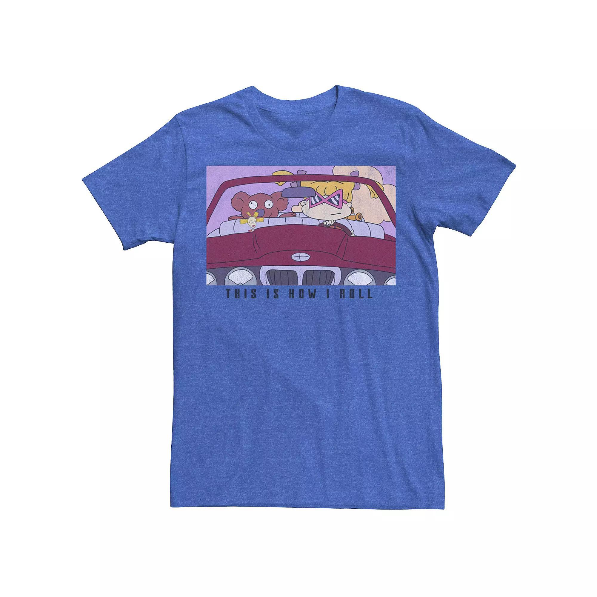 Men's Rugrats Angelica This Is How I Roll Tee, Boy's, Size: Small, Royal Grey Product Image